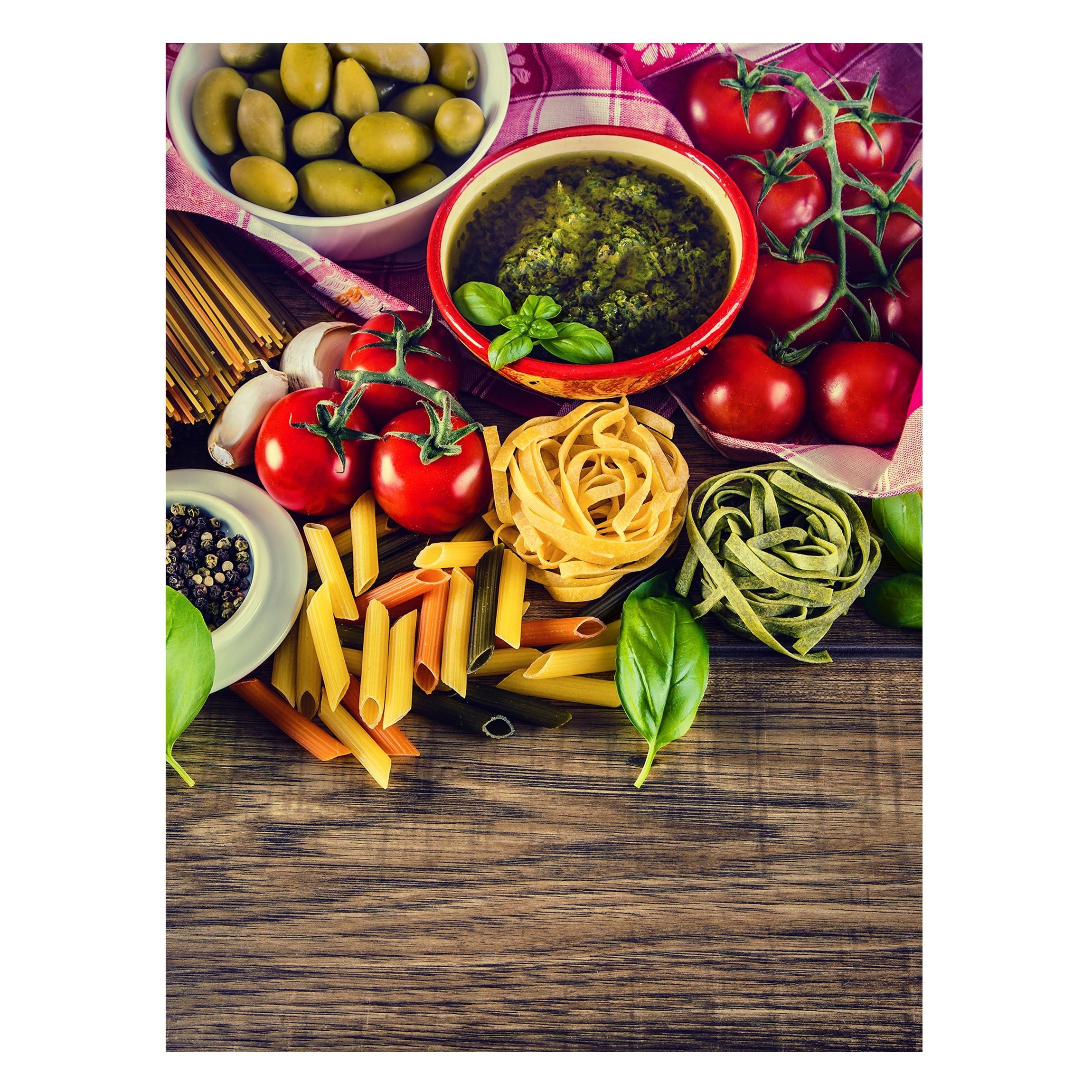 Bilderdepot24 Magnettafel Küche bunt Pasta, (1-tlg., günstig online kaufen