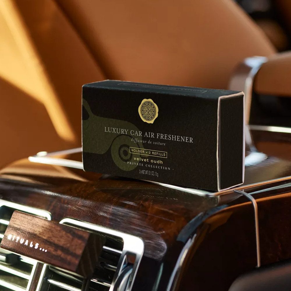 Rituals Raumduft Rituals Velvet Oudh Car Air Freshener Regular Autoparfüm (Entspannender Duft für Ihr Auto, 1-St)