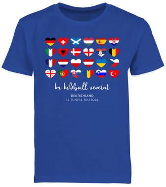 Shirtracer T-Shirt Im Fußball vereint - Deutschland EM 2024 Länder (1-tlg) 2024 Fussball EM Fanartikel