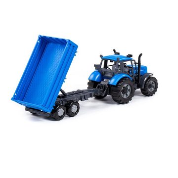Polesie Spielzeug-Traktor Polesie Traktor Progress mit Anhänger, Schwungantrieb Box