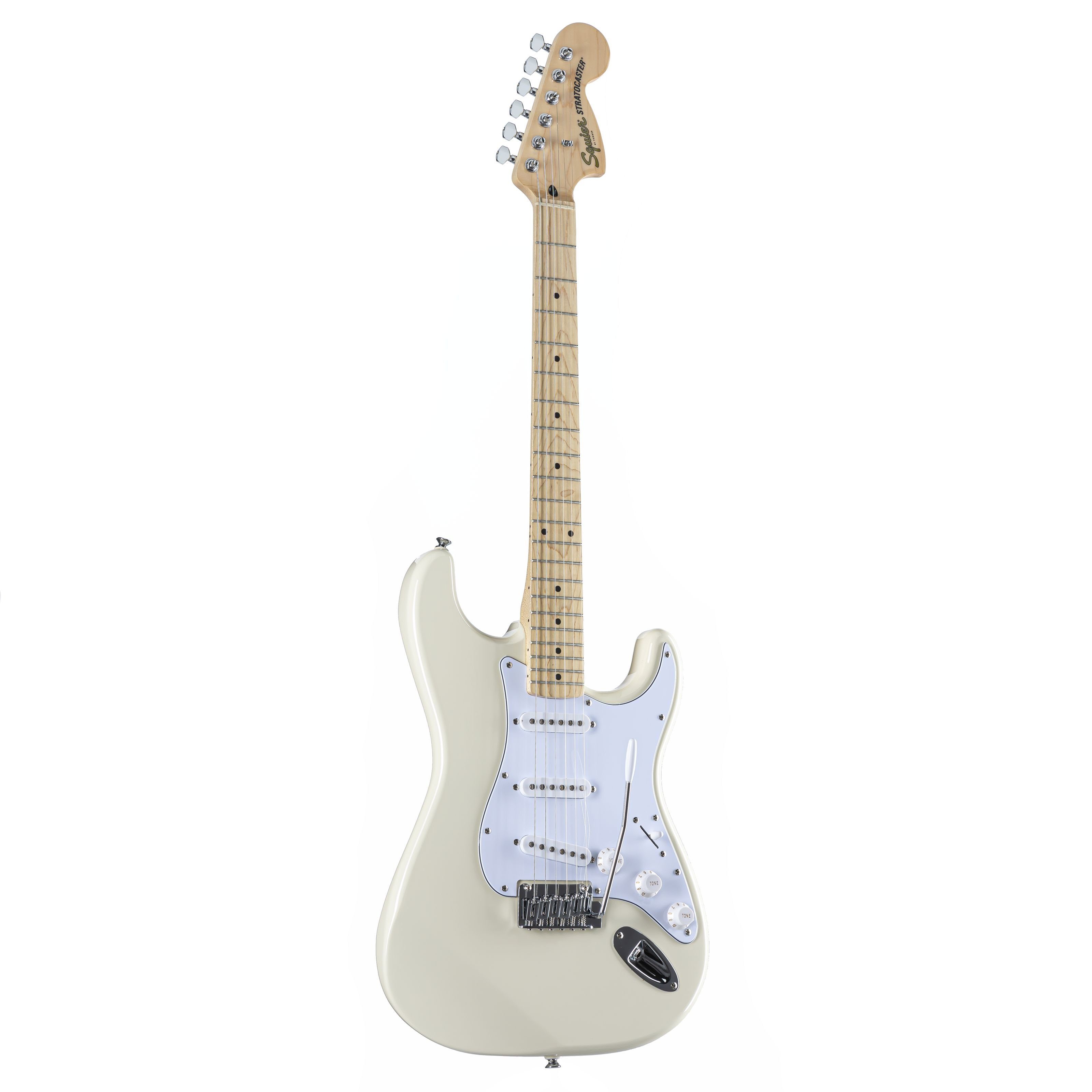 Squier E-Gitarre, Affinity Series Stratocaster MN Olympic White - E-Gitarre