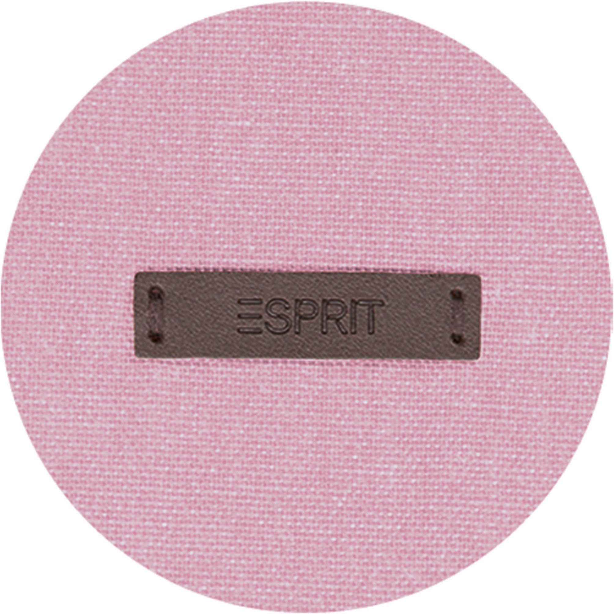 Esprit, blickdicht nachhaltiger verdeckte Neo, Baumwolle, aus flieder/rosa/mauve Schlaufen St), (1 blickdicht, Vorhang