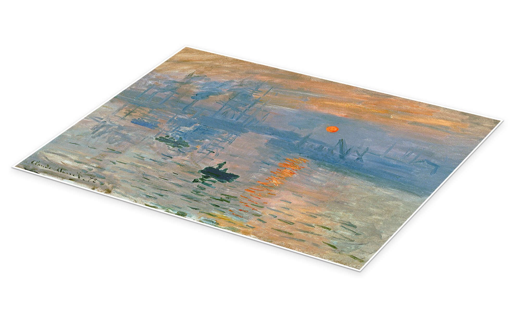 Posterlounge Poster Claude Monet, Abdruck, Sonnenaufgang, günstig online kaufen