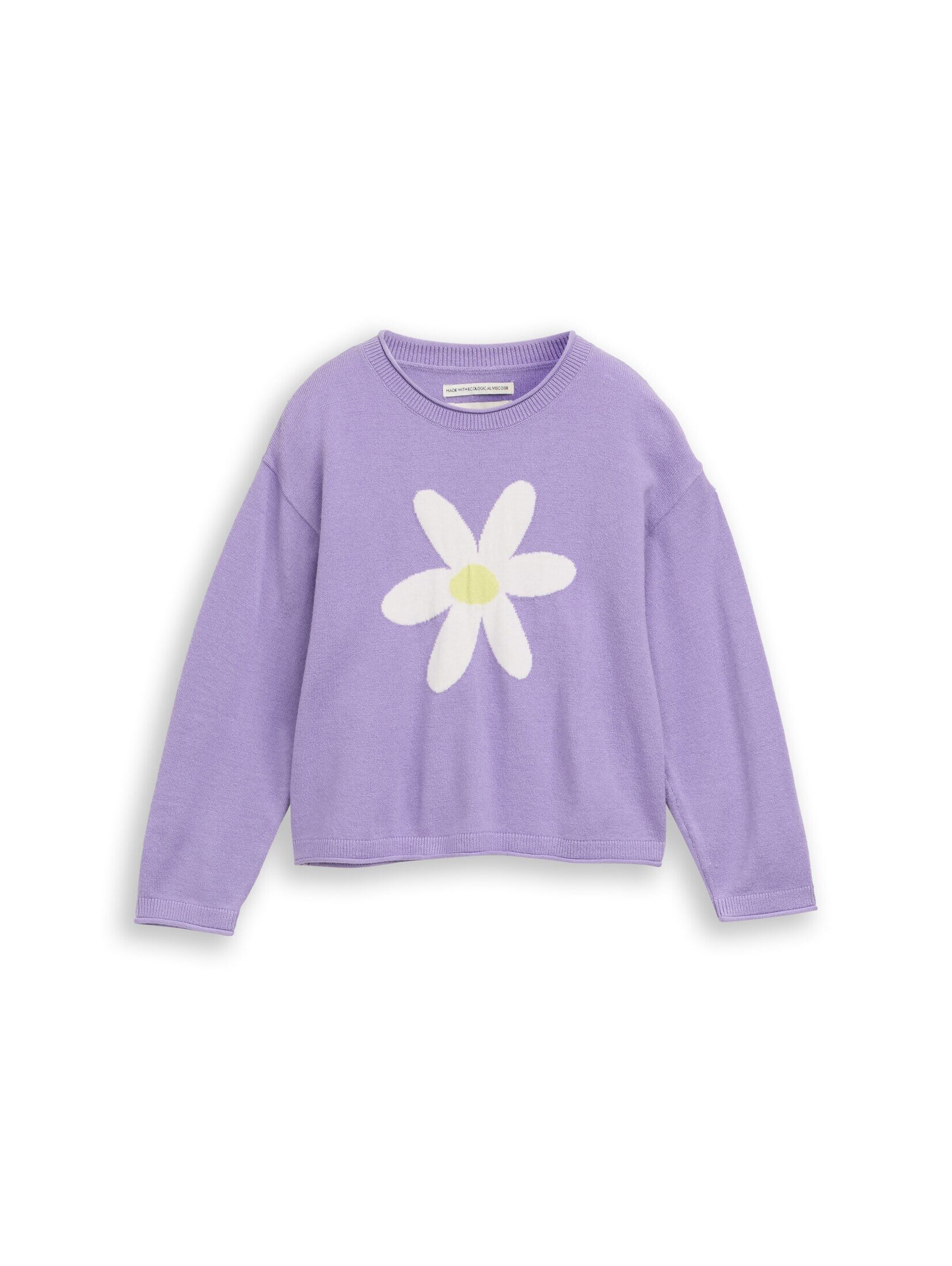 TOM TAILOR Strickpullover Pullover & Strickjacken Strickpullover mit Blumen-Motiv
