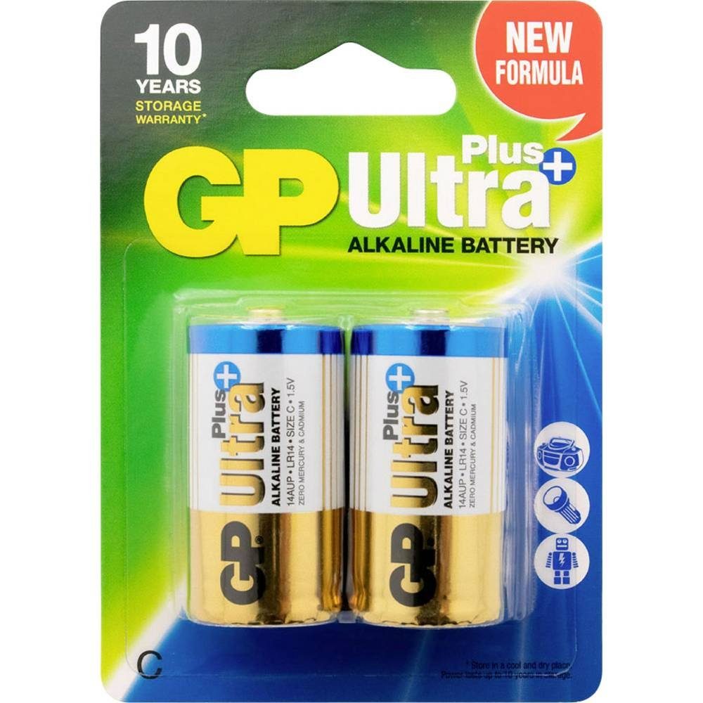 Plus 2er Batteries Akku Baby-Batterien Ultra GP GP
