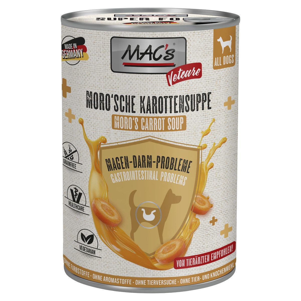 MAC'S Vetcare Moro'sche Karottensuppe 400 g - 6 Stück, für: Hund