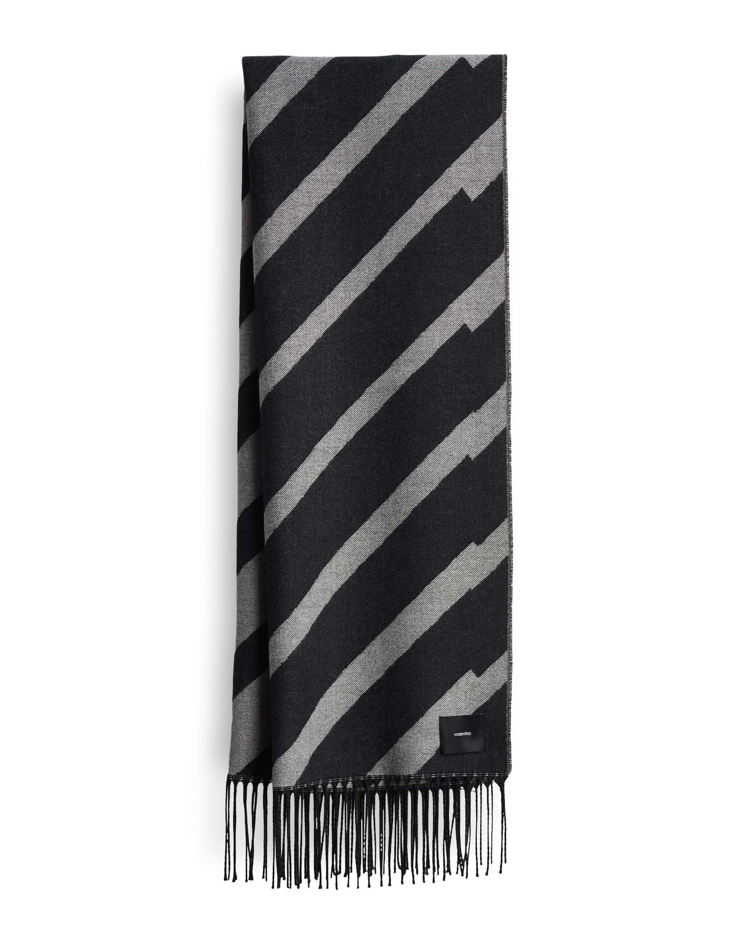 someday Schal BLENIE SCARF aus Viskose Mix BLENIE SCARF, one size, weicher Griff, Fransenkanten