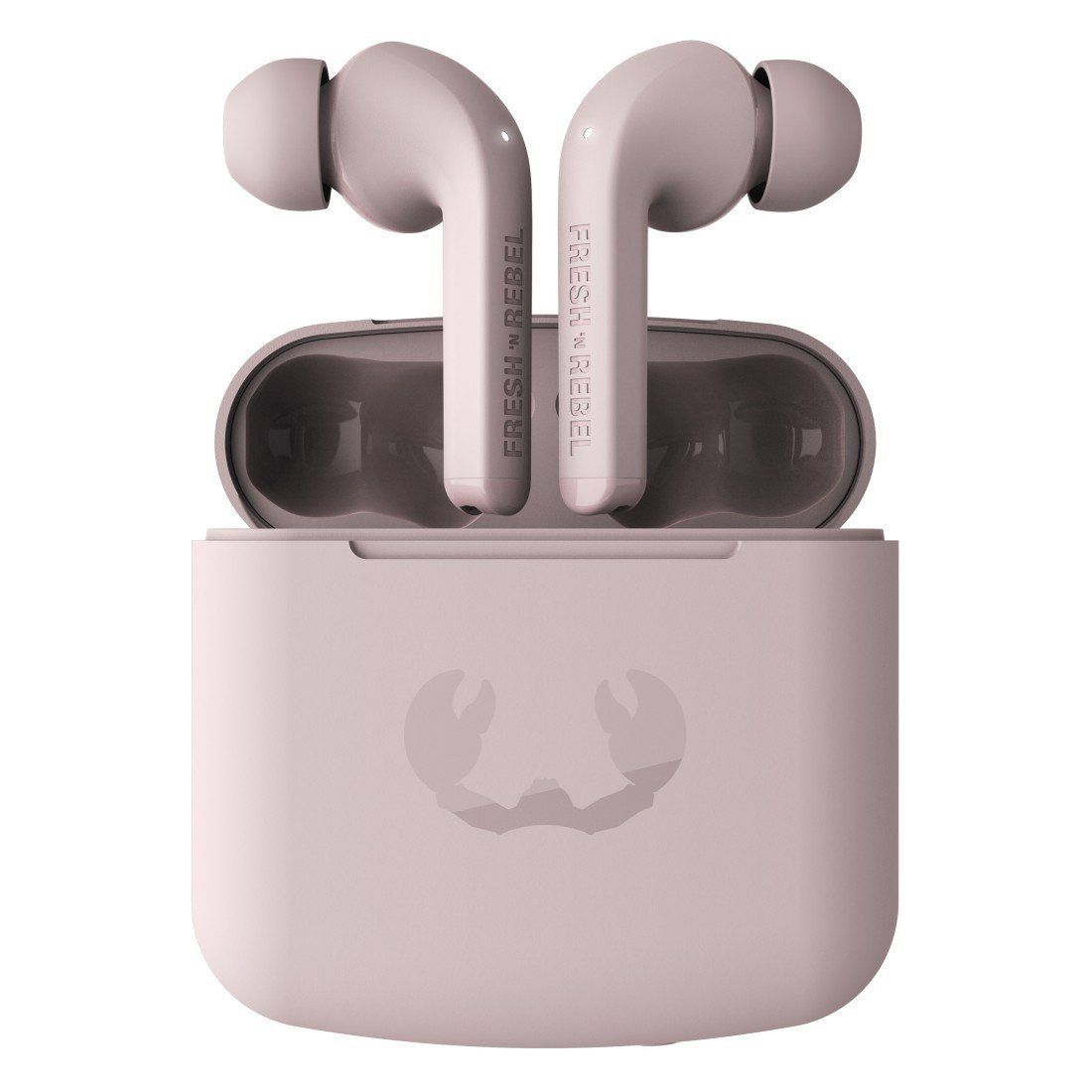 Fresh´n Rebel TWINS 1 TIP TWS wireless In-Ear-Kopfhörer (LED Ladestandsanzeige, True Wireless, Google Assistant, Siri) Smokey Pink