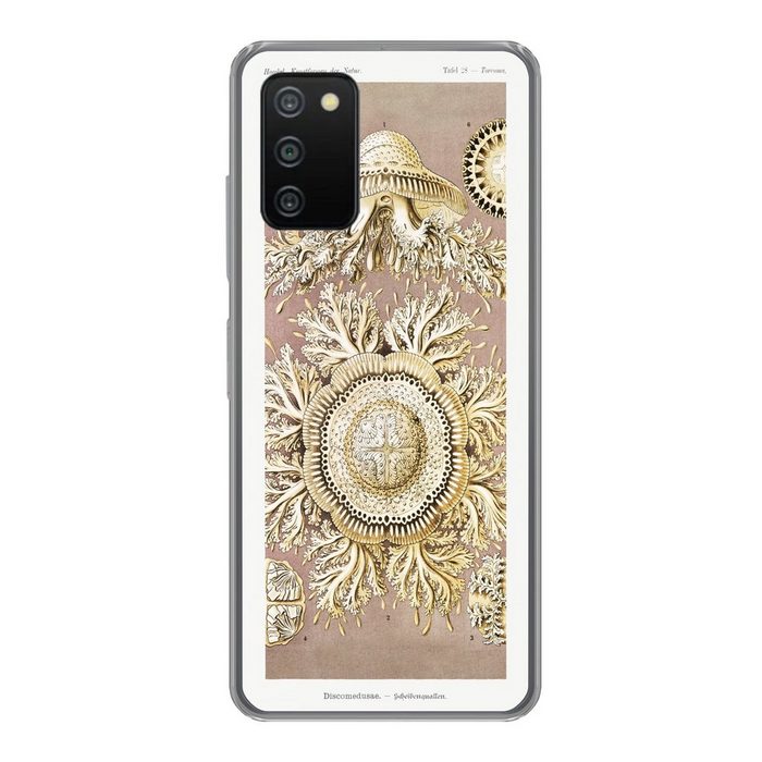 MuchoWow Handyhülle Jahrgang - Ernst Haeckel - Qualle - Kunst Handyhülle Telefonhülle Samsung Galaxy A03s