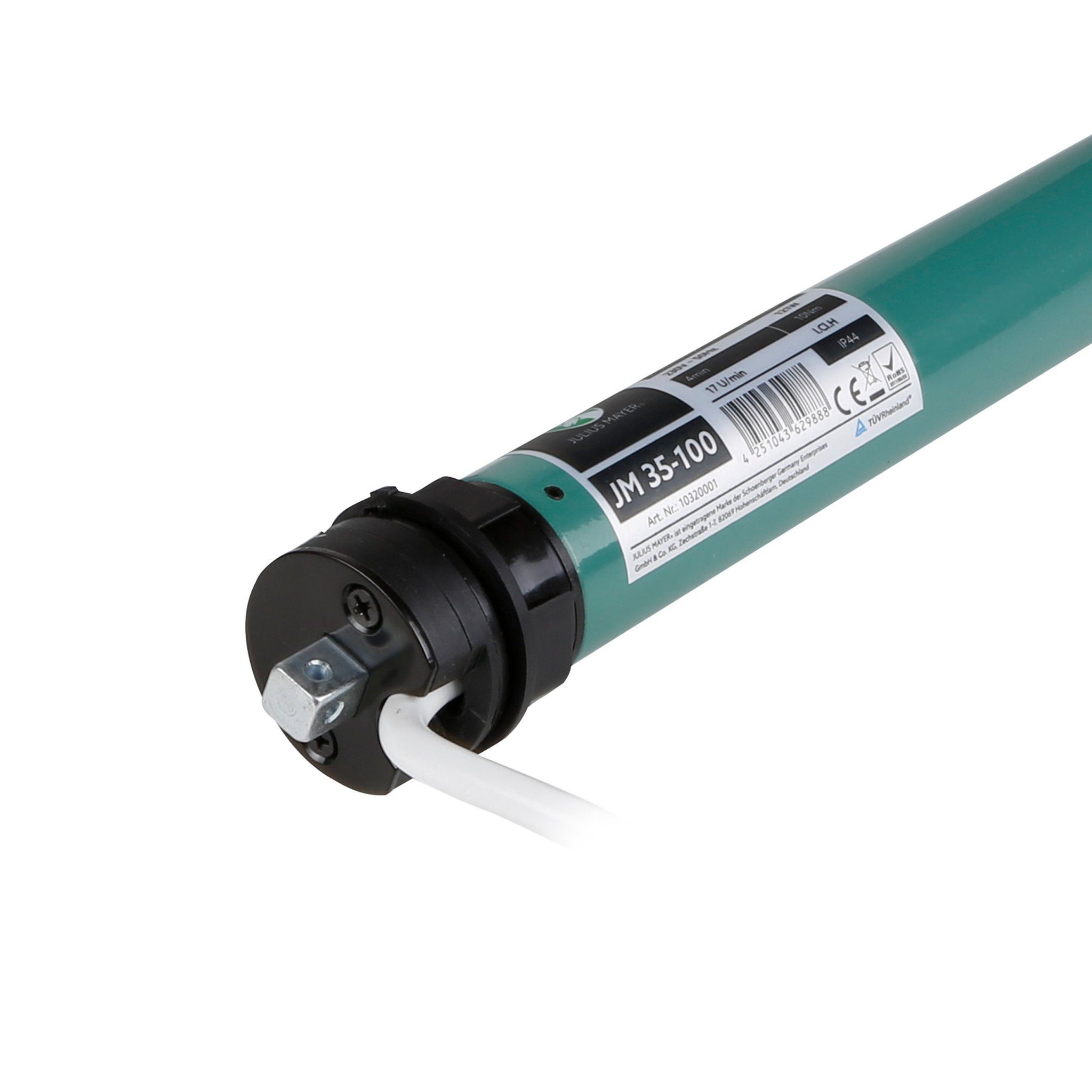 Julius Mayer Rollladenmotor Rollladenmotor JM, JM35-100 (10 Nm / SW40), (Packung, 1 St), 40 mm, 10 Nm