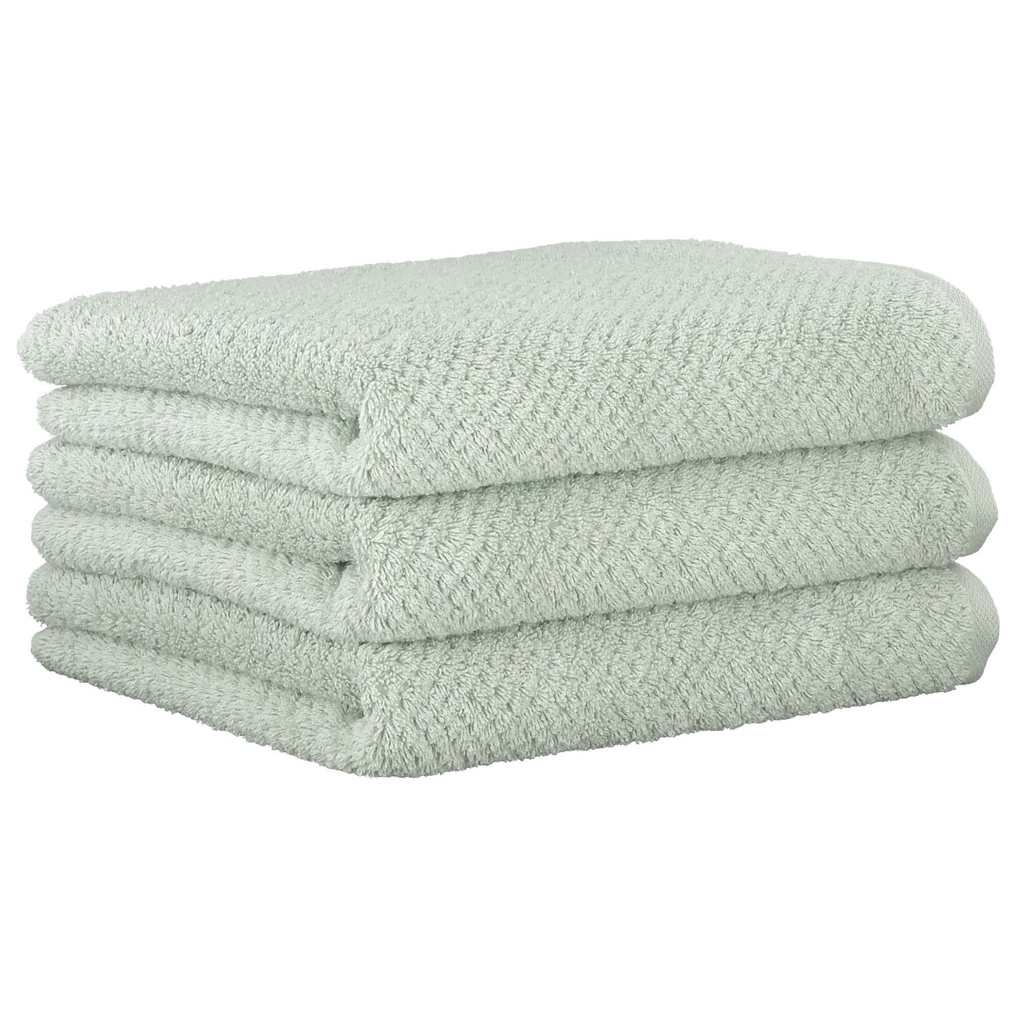 Cawö Gästehandtücher Unisex Gästetuch 3er Pack Baumwolle Pure, Frottier (Packung, 3-St)
