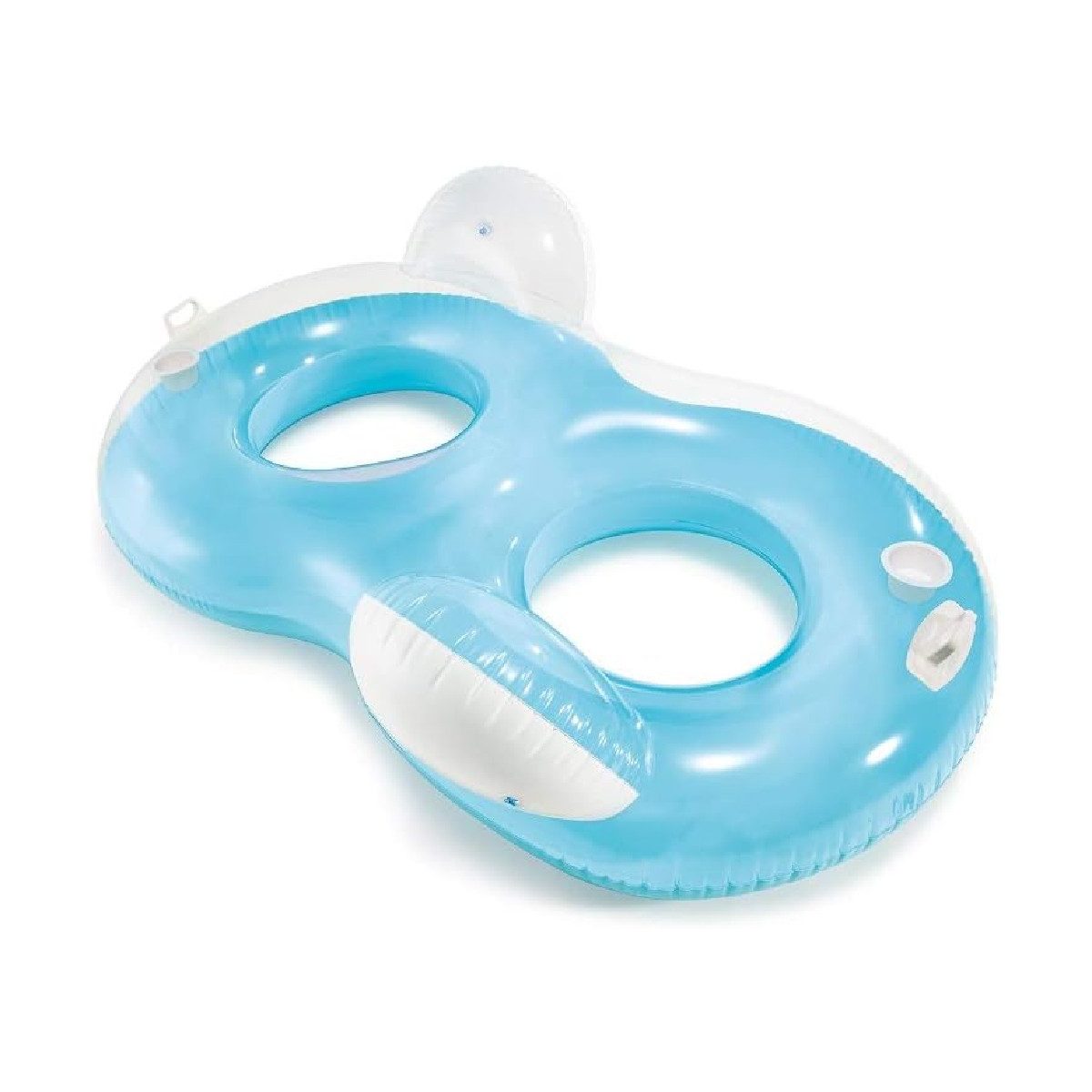 Intex Schwimmreifen Double Pillow-Back Lounge (198x117cm), inkl. Getränkehalter