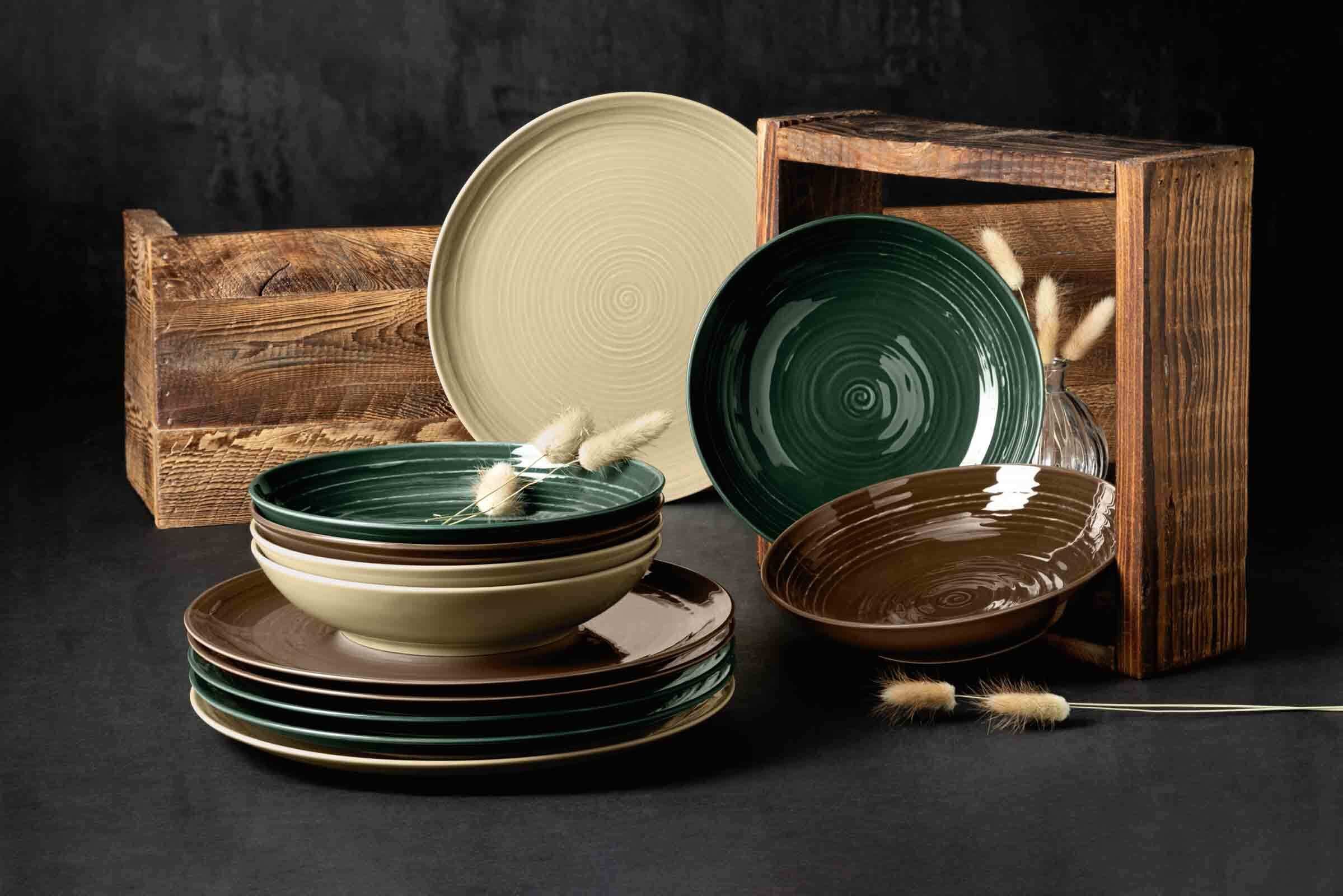 Seltmann Weiden Pastateller Terra Pastateller ø 26 cm 6er Set, (6 St)