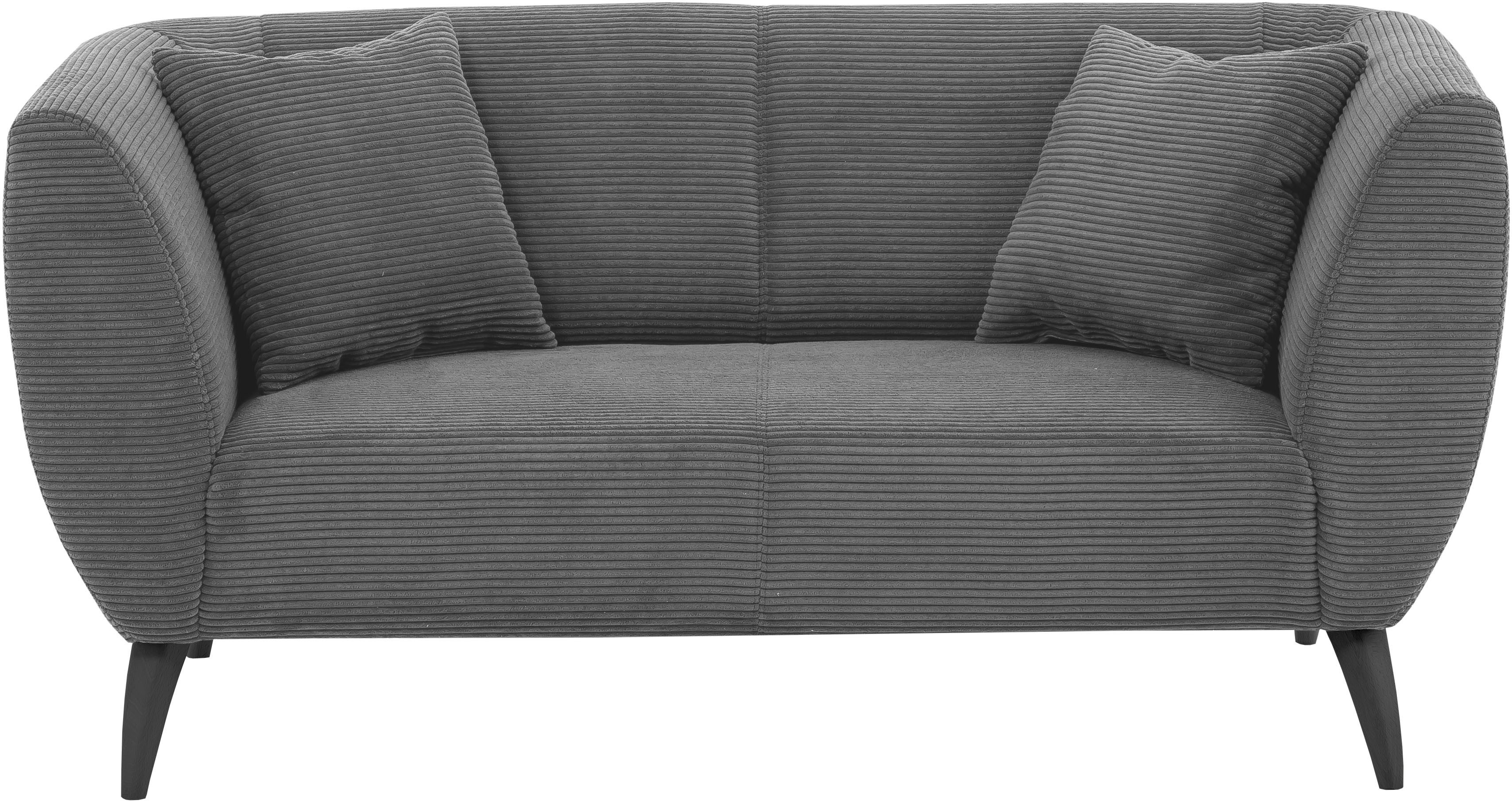Home affaire Ecksofa Lazio modern und bequem, schmale Armlehnen, tolle Detailverarbeitung, zwei verschiedene Fußfarben wählbar