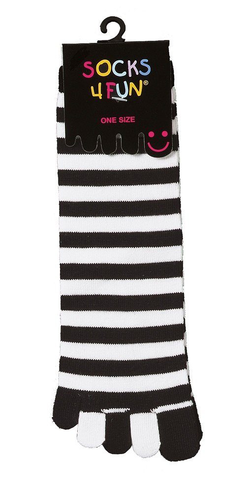 FussFreunde Zehensocken 2 Paar Zehen-Socken, Fünf Finger Zehensocken mit Antiloch-Garantie