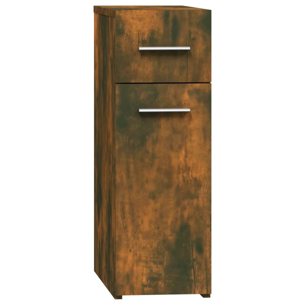 vidaXL Apothekerschrank Mehrzweckschrank Räuchereiche 20x45,5x60 cm Holzwerkstoff