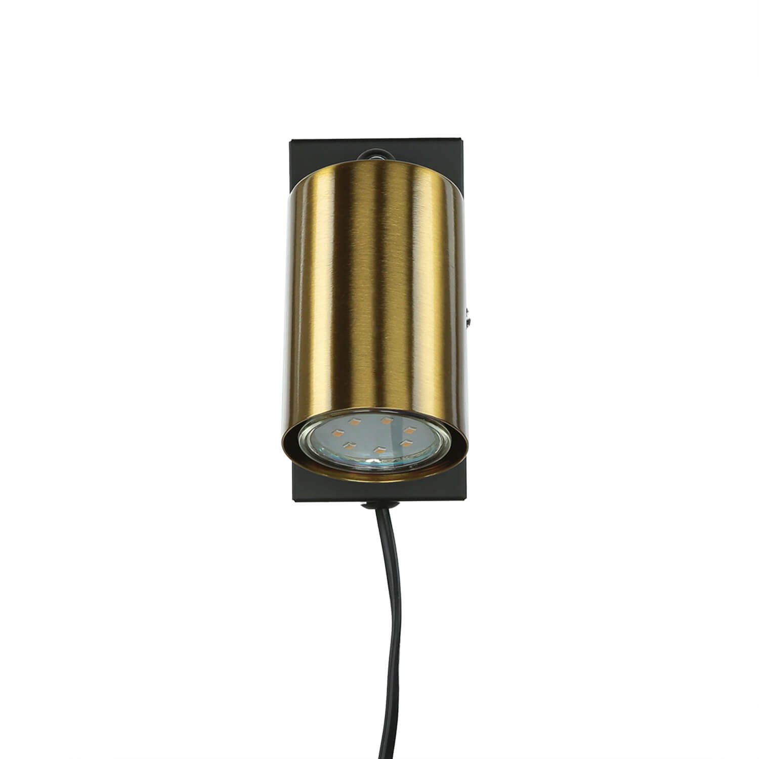 Licht-Erlebnisse Wandstrahler COLENE, ohne Leuchtmittel, Wandlampe mit Schalter in Schwarz GU10 Leselampe Wand Bett Sofa – Bild 3 von 5