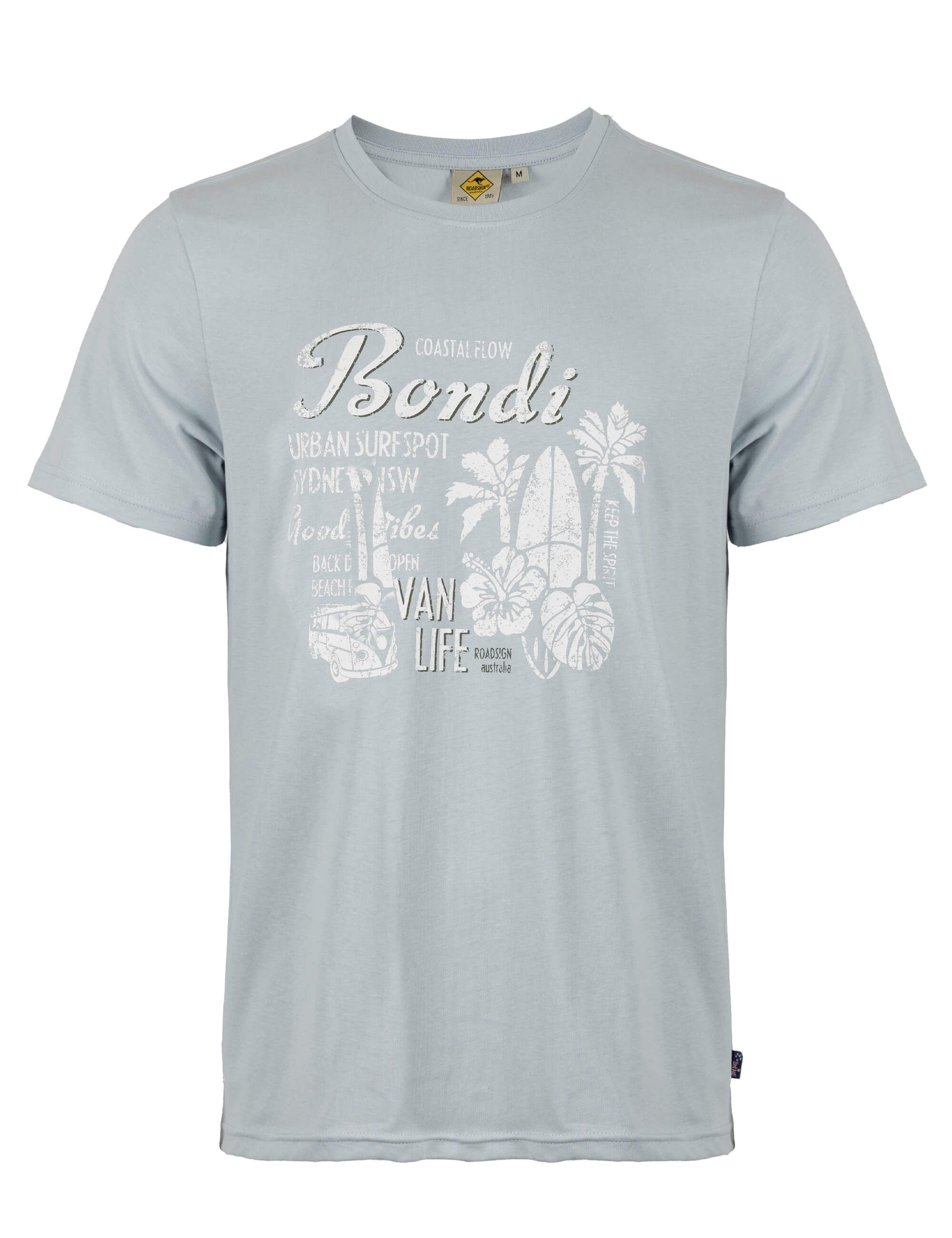 ROADSIGN australia T-Shirt Surfspot (1, 1-tlg., 1) großer Beach-Frontprint, Rundhals, sommerlicher Casual Style