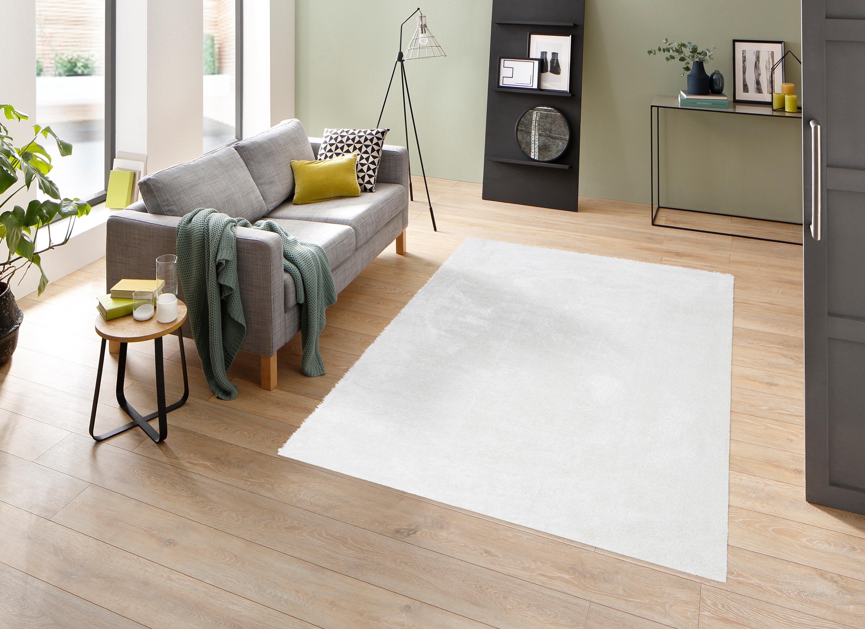 my home Hochflor-Teppich Mikro Soft Ideal, rechteckig, Höhe: 30 mm, Microfa günstig online kaufen