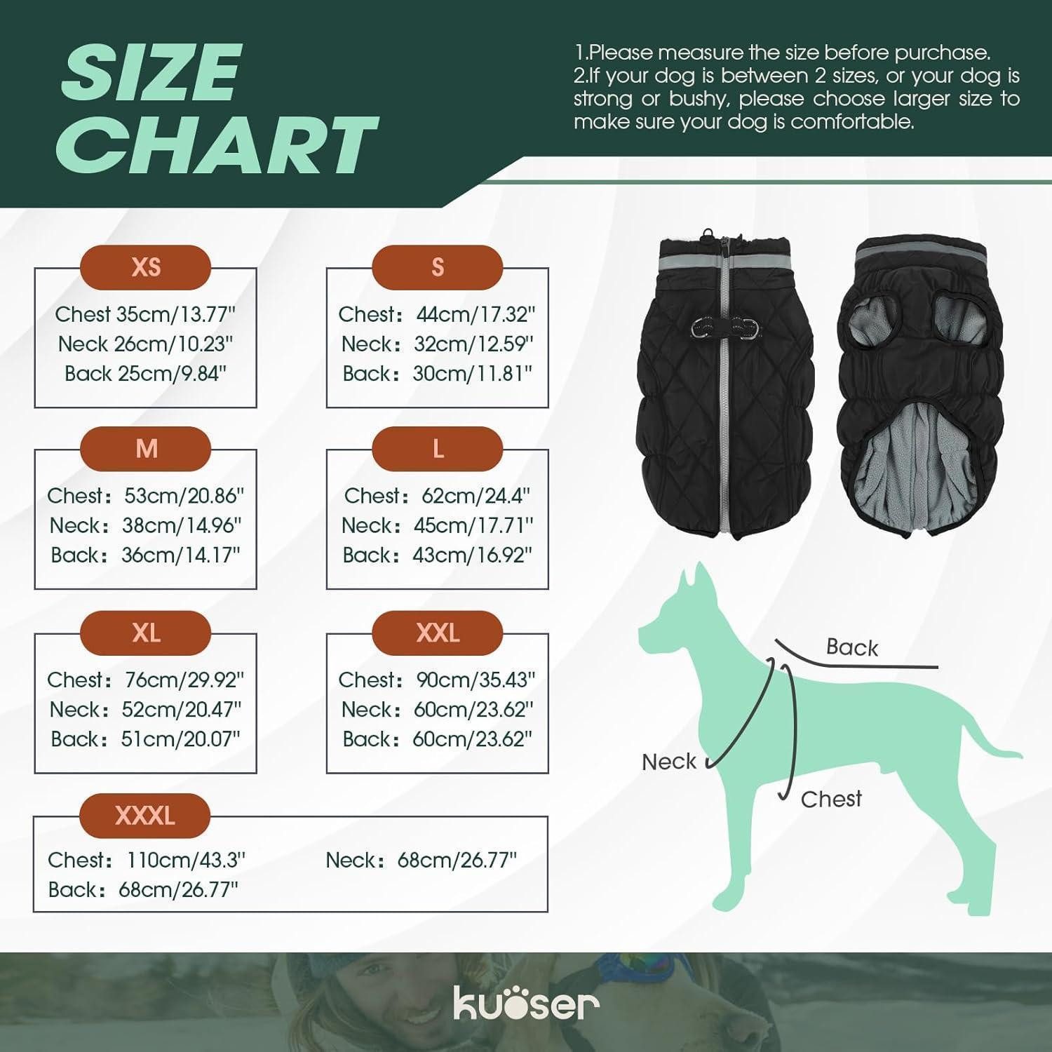 LuxusKollektion Hundejacke Hundejacke Wasserdicht Fleecefutter Winddicht M Durchgehend schwarz
