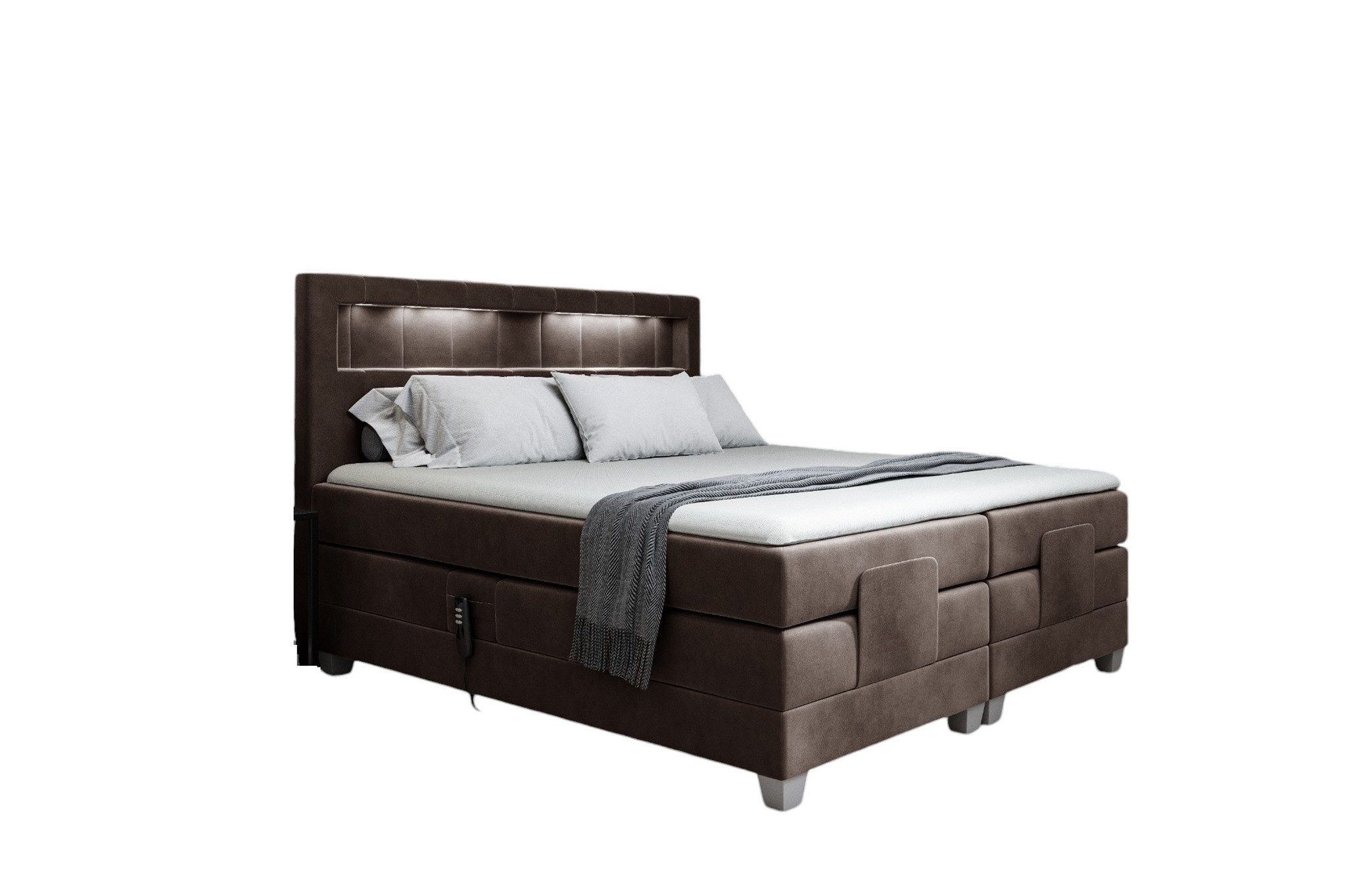 Fun Möbel Boxspringbett Schlafzimmerbett DAVIDE Elektrisch günstig online kaufen