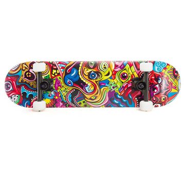 cozytrix Skateboard Crazy Eyes aus Kanadischem Ahornholz, (7-lagig, 80 cm)