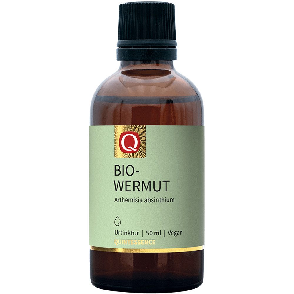 Quintessence Bio Wermut Tinktur – nach Paracelsus, vegane Kräuter - Tropfen, 50 ml, Hochwertige Premiumqualität - in Bioqualität - aus dem Kraut