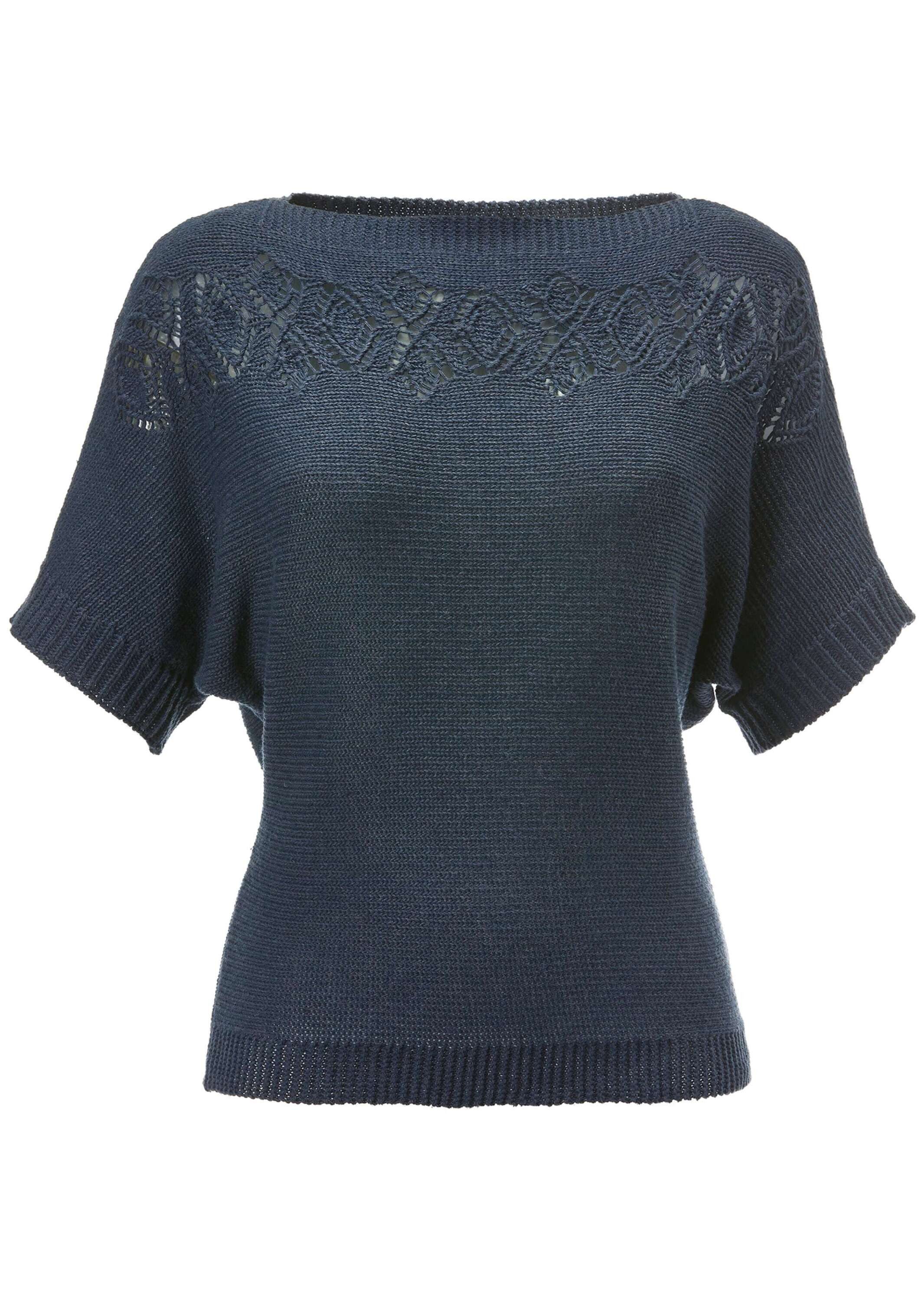 MADELEINE Strickpullover Halbarm-Pullover aus Baumwolle und günstig online kaufen