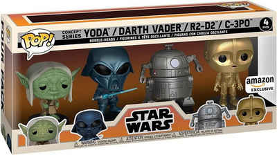 Funko Spielfigur »Star Wars - Yoda Darth Vader R2-D2 C-3Po EX Pop!«