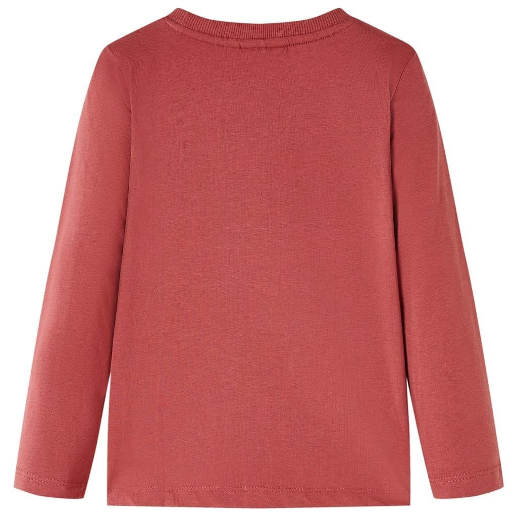 vidaXL Langarmshirt Kinder-Langarmshirt Dunkelrot 104