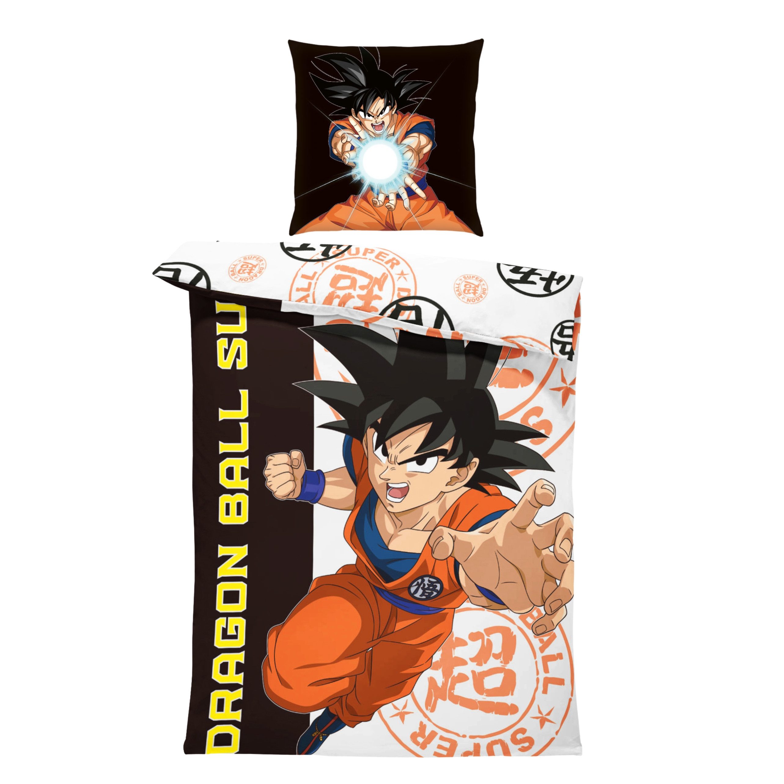 MTOnlinehandel Bettwäsche Dragon Ball Super 135x200 cm, Son Goku, 100& Polyester, 2 teilig, Wendebettwäsche mit Kamehameha-Motiv für Anime- & Manga-Fans – Bild 2 von 5