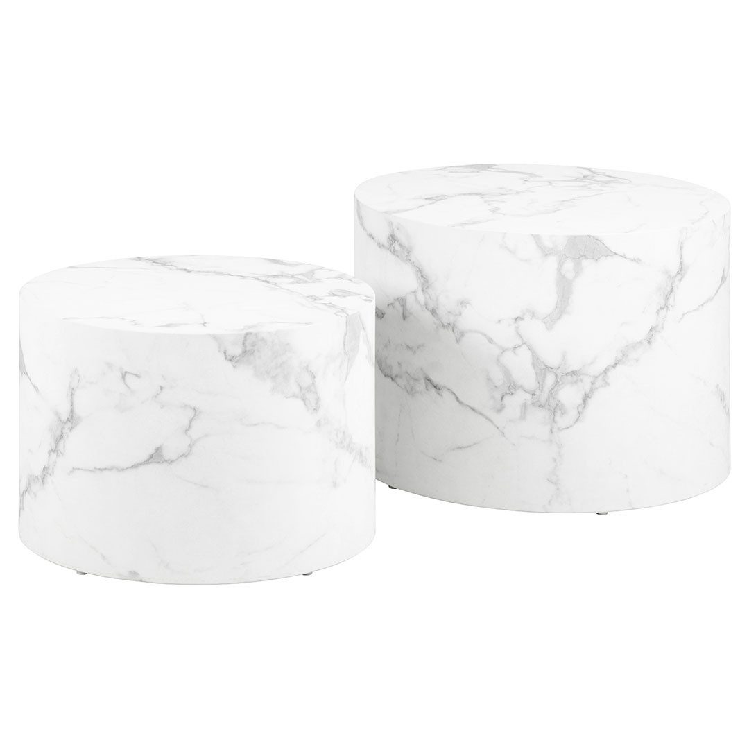 ACTONA GROUP Couchtisch Dice Couchtisch Weiß. (2-St)
