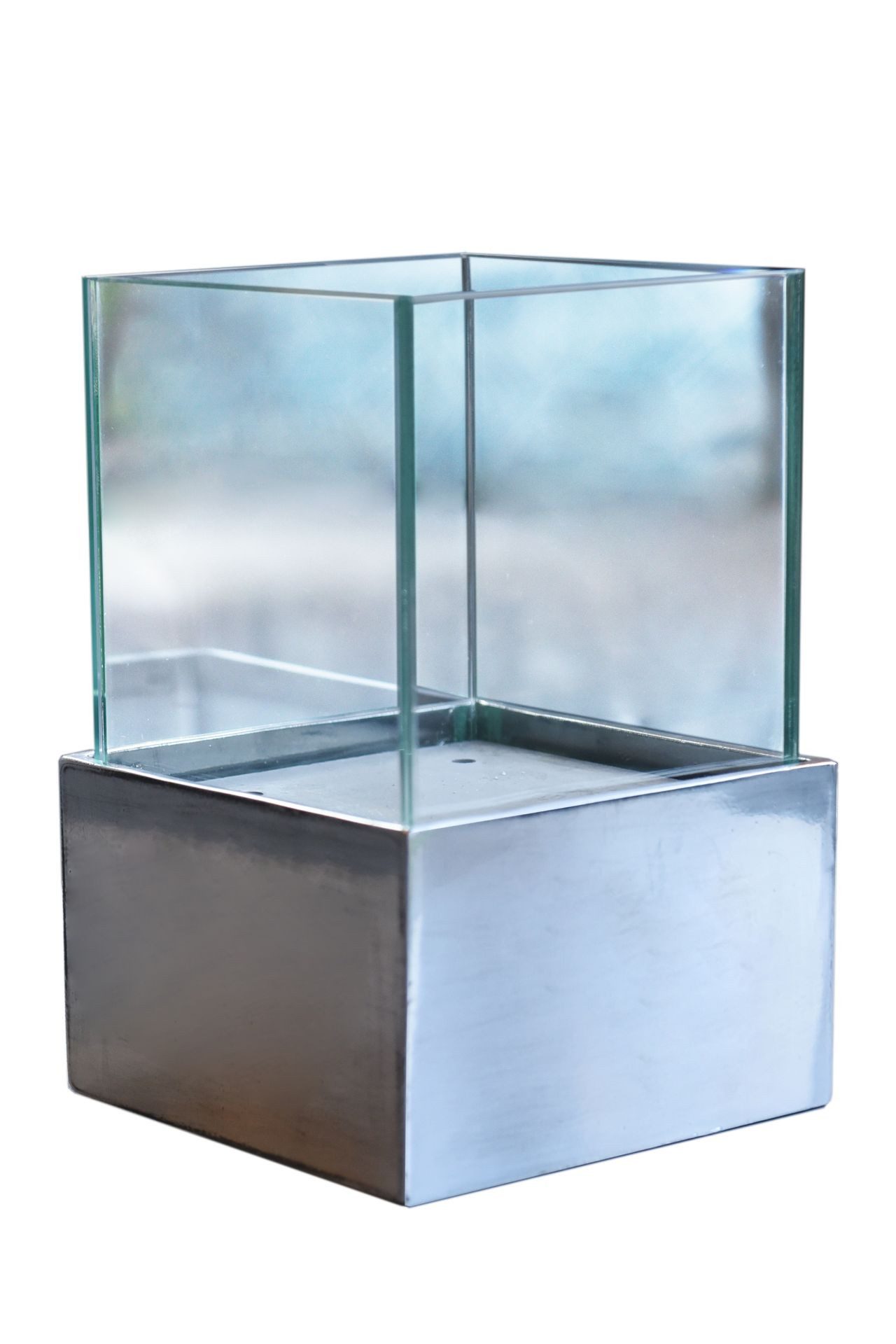 VIVANNO Windlicht Fiberglas CANDELITA - Silber günstig online kaufen