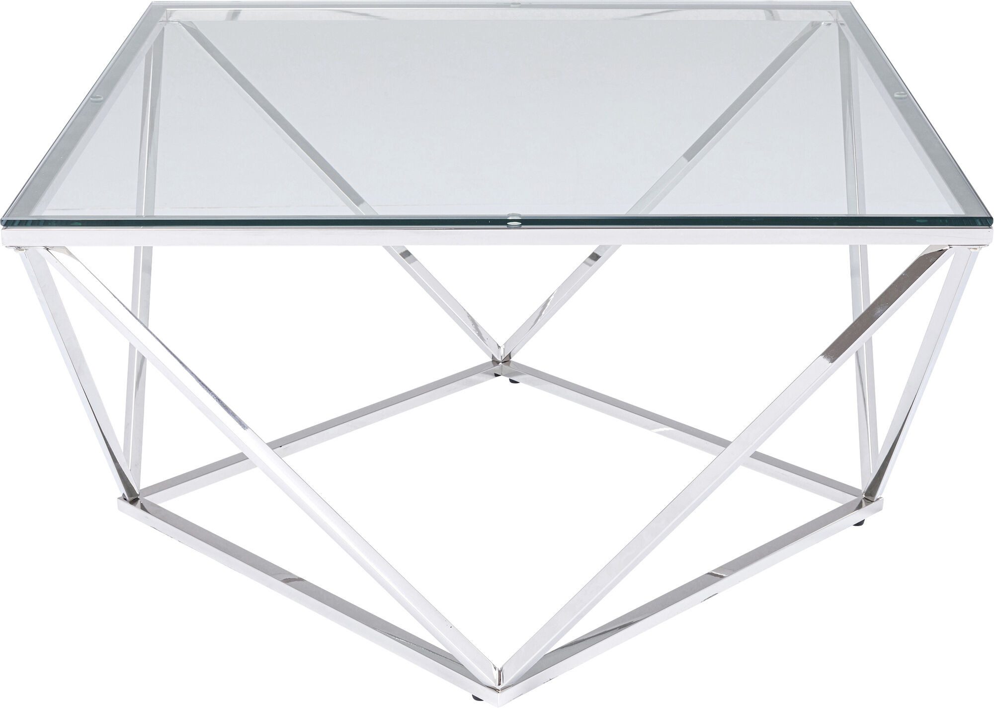 Kare Design Couchtisch Couchtisch Cristallo Chrom günstig online kaufen