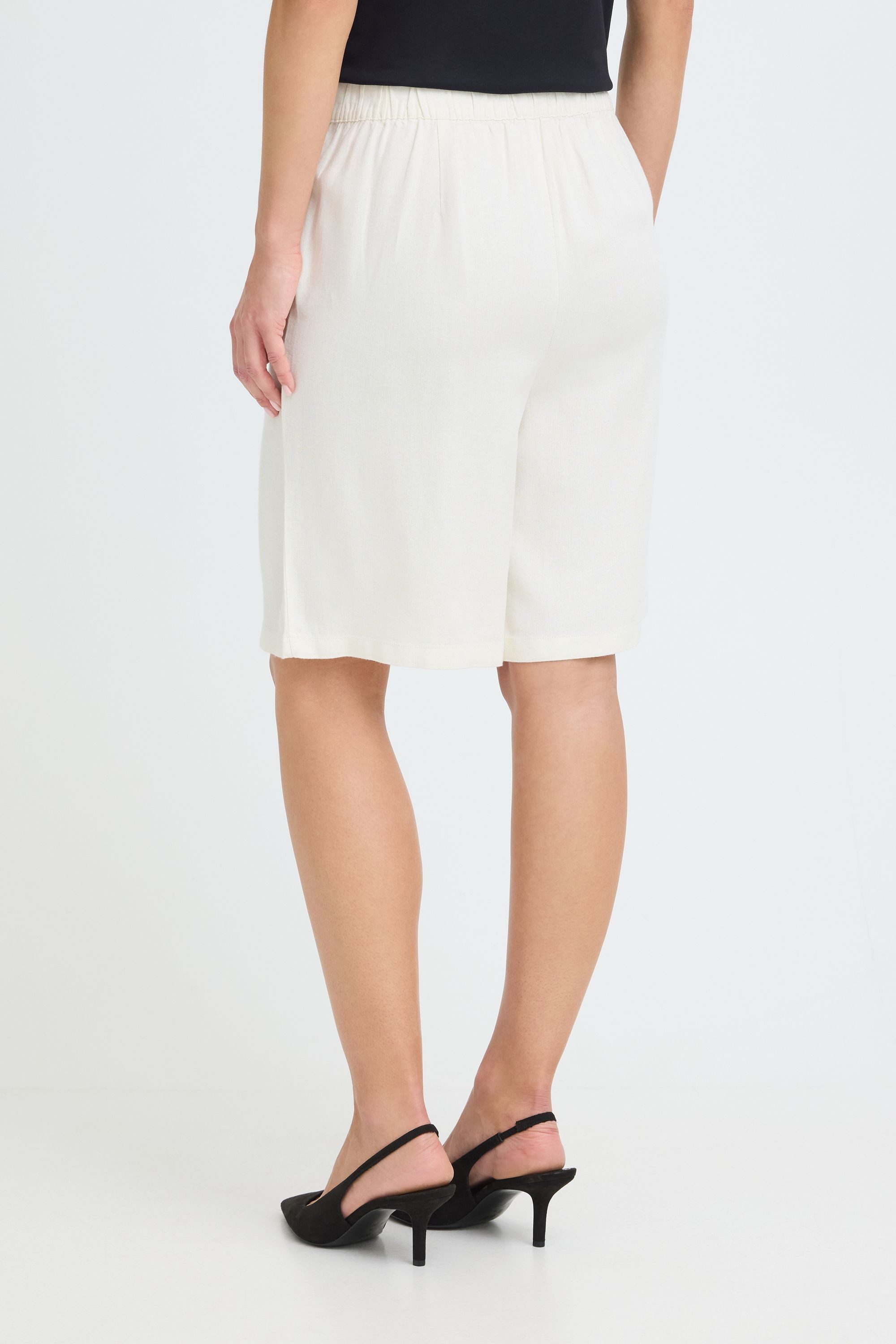 OXMO Leinenhose OXNInna Leinen-Mix-Shorts mit Bundfalten - Loose Fit – Bild 4 von 5