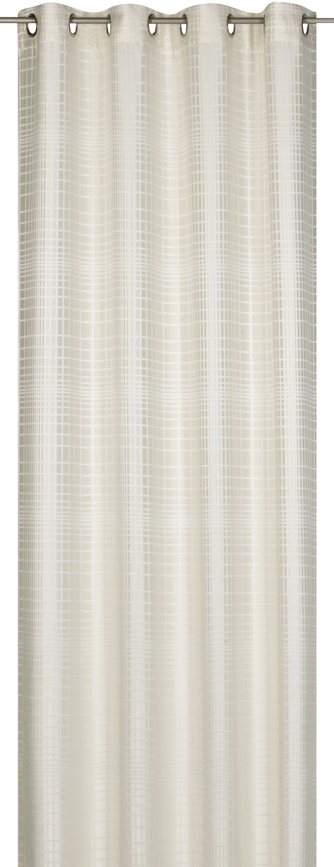 St), blickdicht, Gardine 09 Ösen Jacquard Dizzy creme-beige, (1 Days ELBERSDRUCKE,