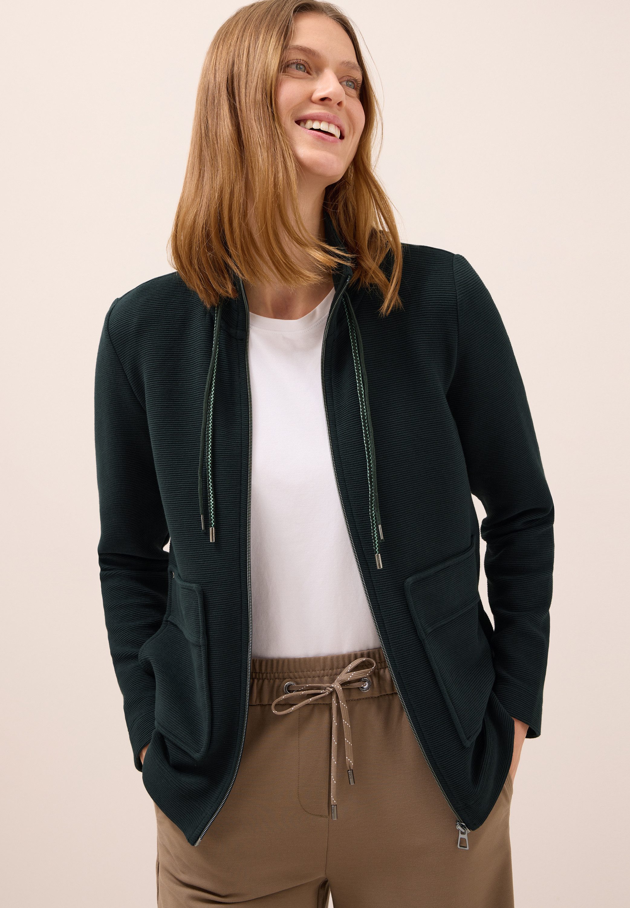CECIL Cardigan aus Baumwolle mit Stretchanteil