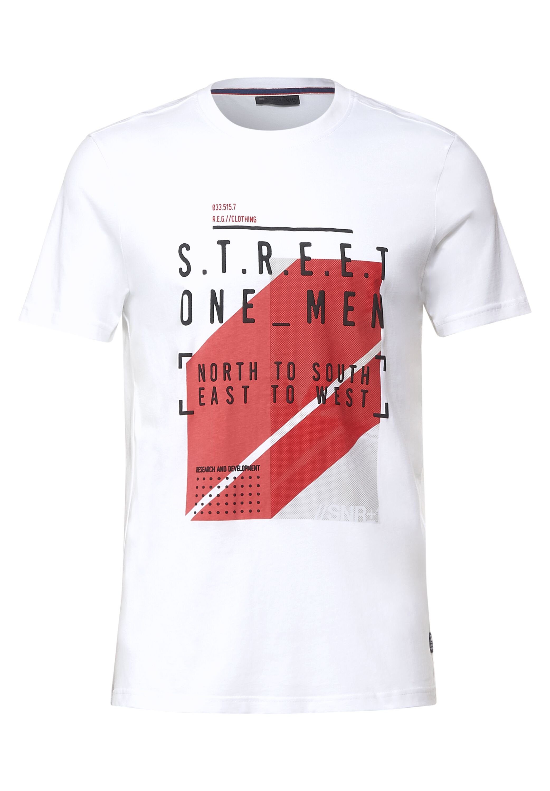 STREET ONE MEN T-Shirt White | T-Shirts
