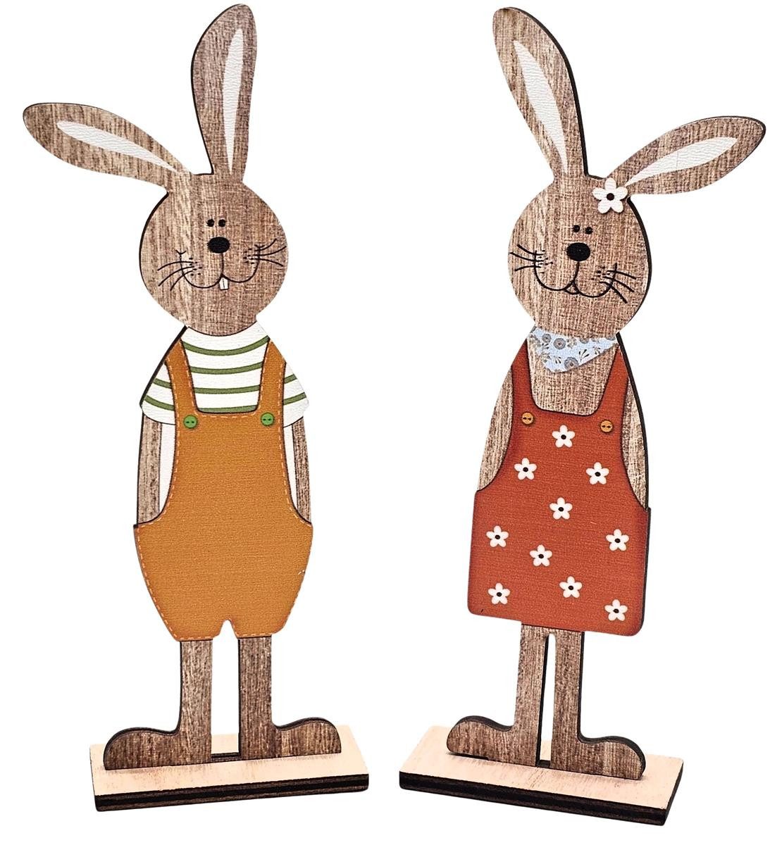 Bambelaa! Osterhase Bambelaa! 2er Set Osterhase Deko Aufsteller Holzdeko Frühling Natur