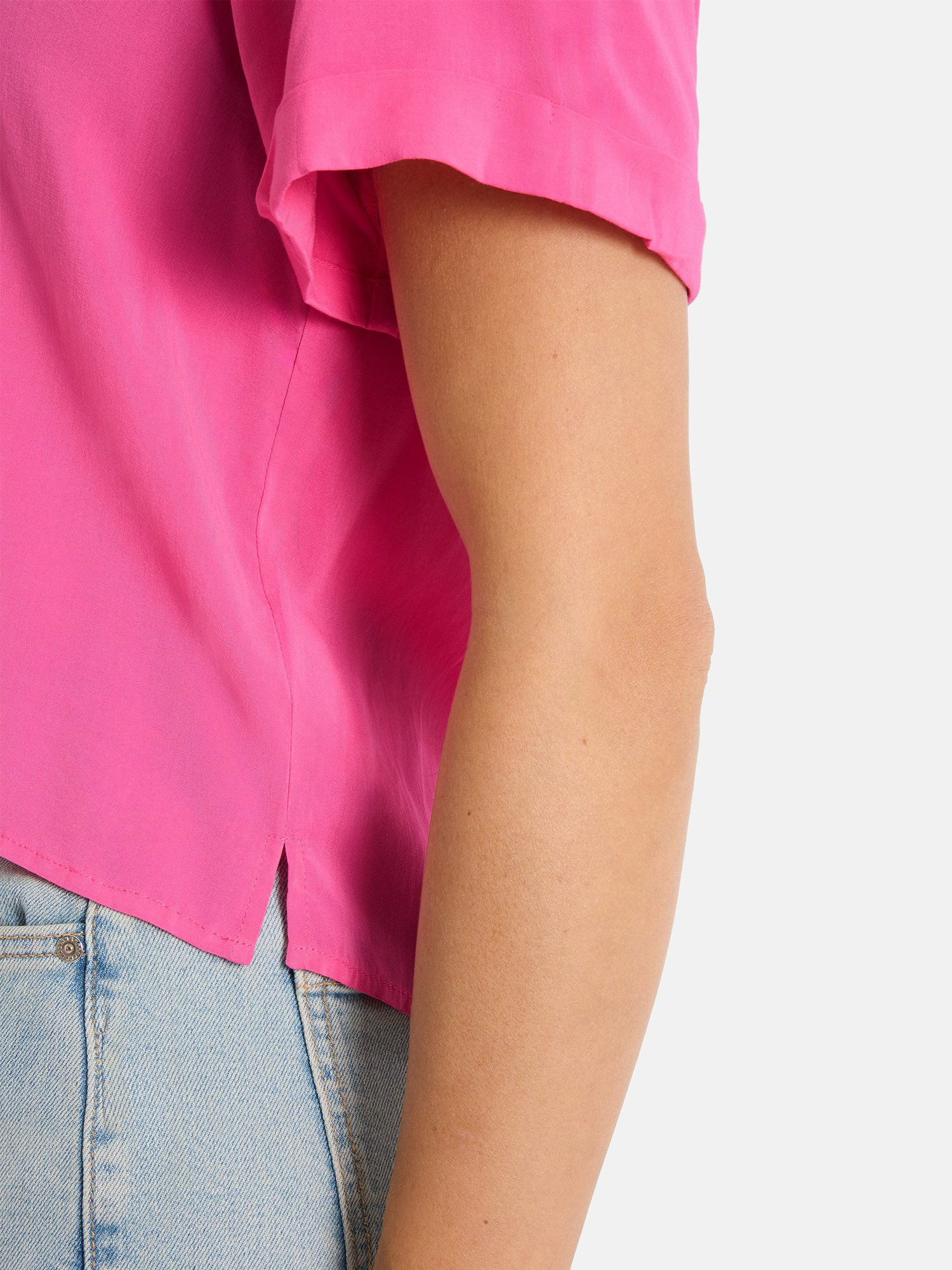 Lieblingsstück Hemdbluse RulaEP mit Umschlagsaum an den Ärmeln, lockerer Fit