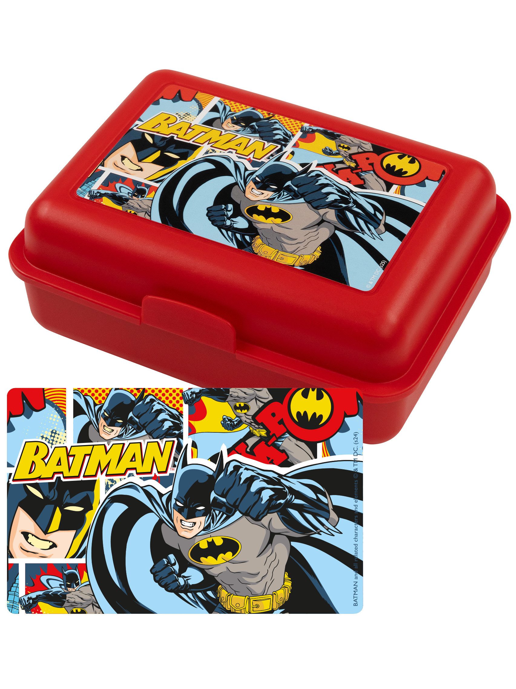United Labels® Lunchbox DC Comics Batman Brotdose Comic Lunchbox Butterbrotdose Trennwand, Kunststoff (PP)