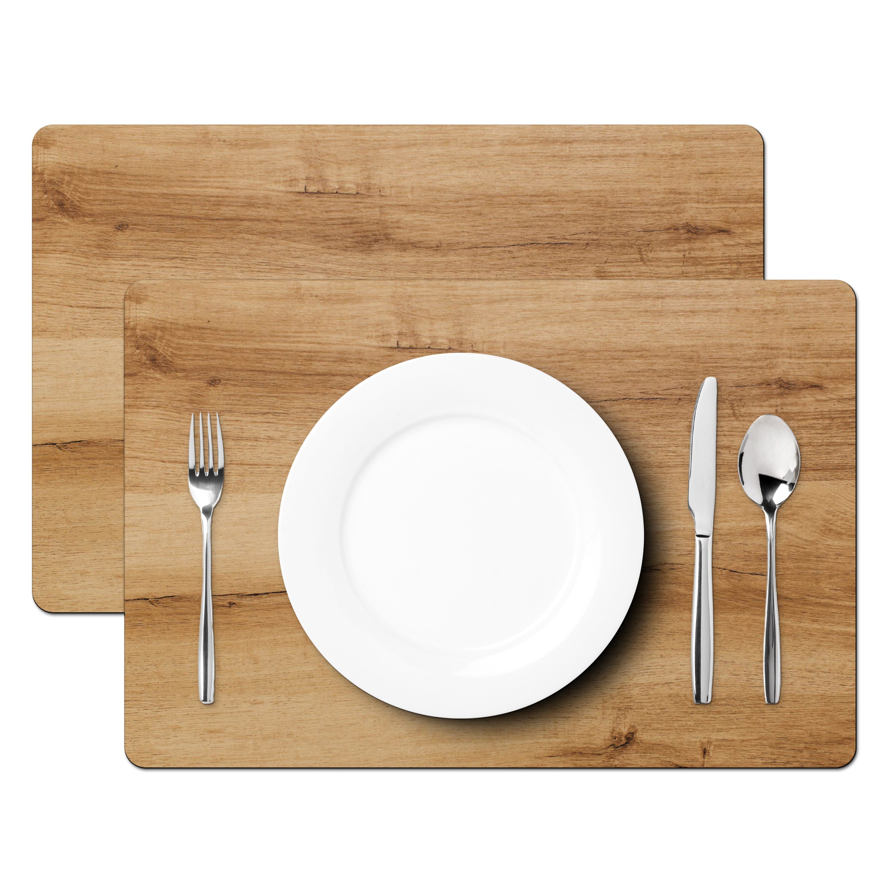 MuchoWow Platzset Holzoptik - Braun - günstig online kaufen