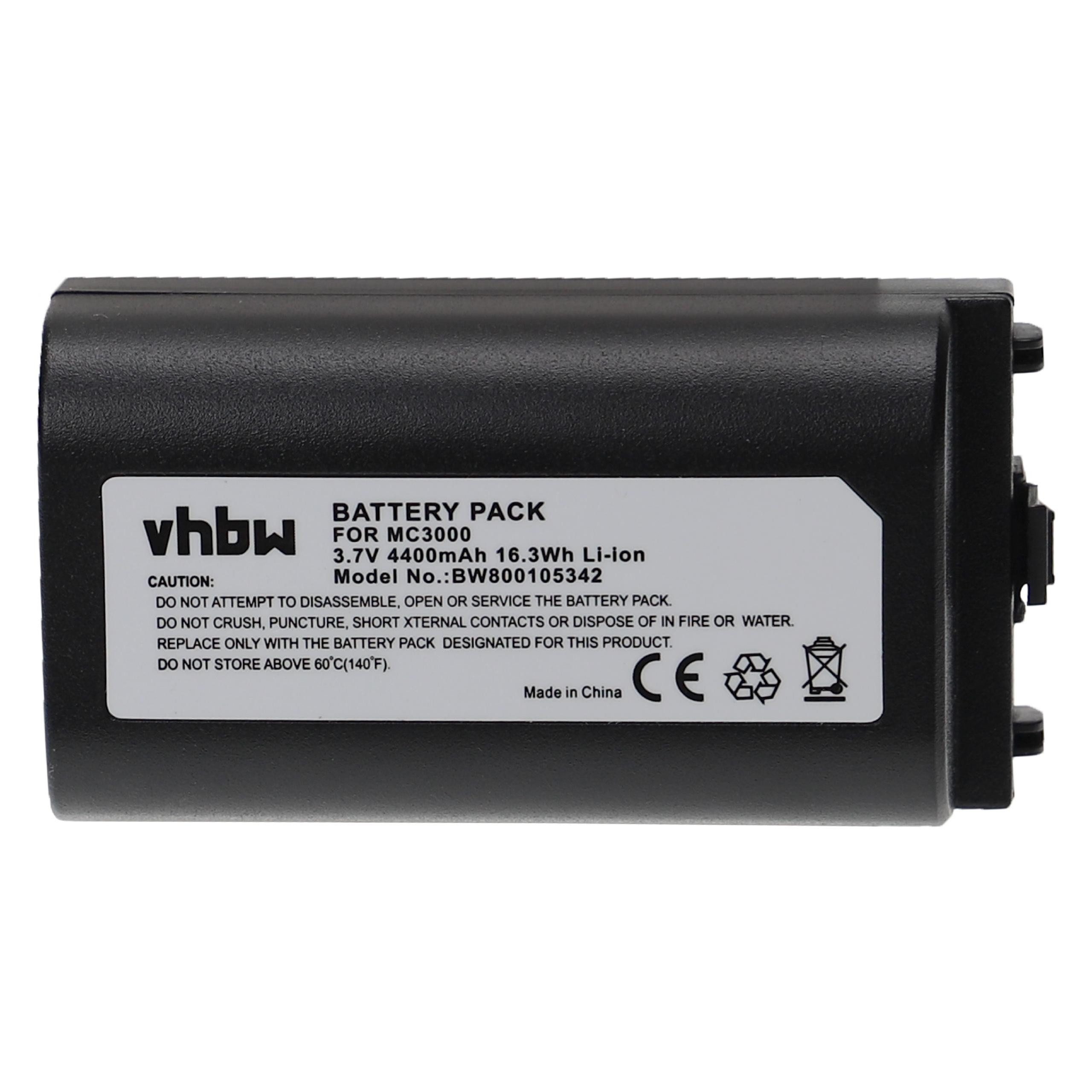 vhbw Akku passend für Symbol MC3090R-LM28S00LER, MC3090R-LM38S00K-E, Akku Akku Li-Ion 4400 mAh (3,7 V, 1 St), Leistungsfähiger Austausch-Akku für POS-Gerät, Wiederaufladbar, Jede