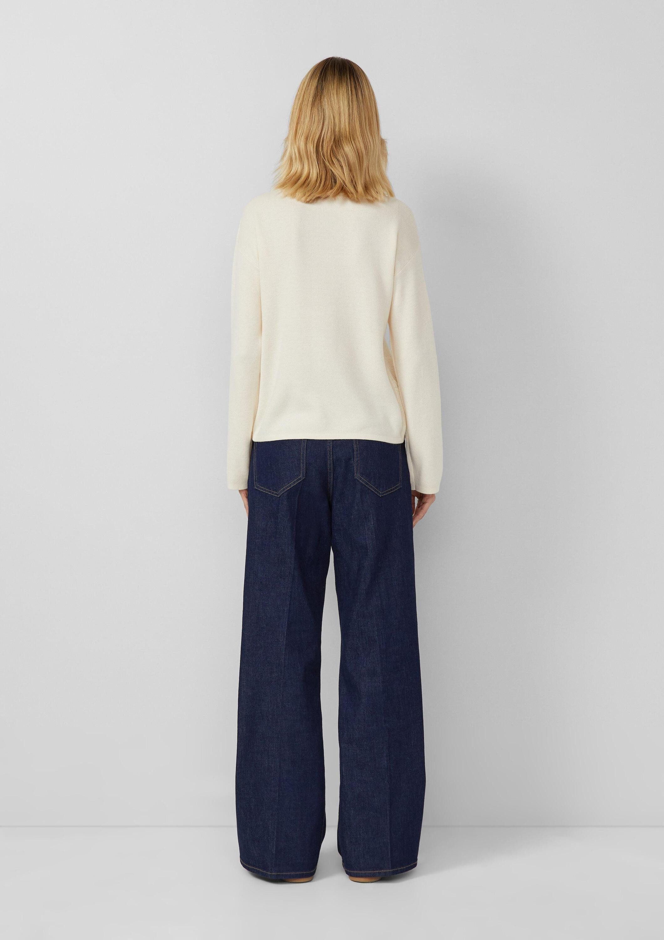 s.Oliver Longpullover Strickpullover Pullover mit dekorativem Strickmuster