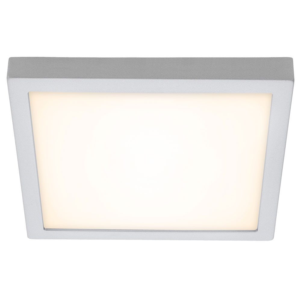 Briloner Leuchten LED Deckenleuchte, LED-Leuchtmittel fest verbaut, Warmweiß, Deckenleuchte Aufbaulampe Wohnzimmerlampe chrom LED