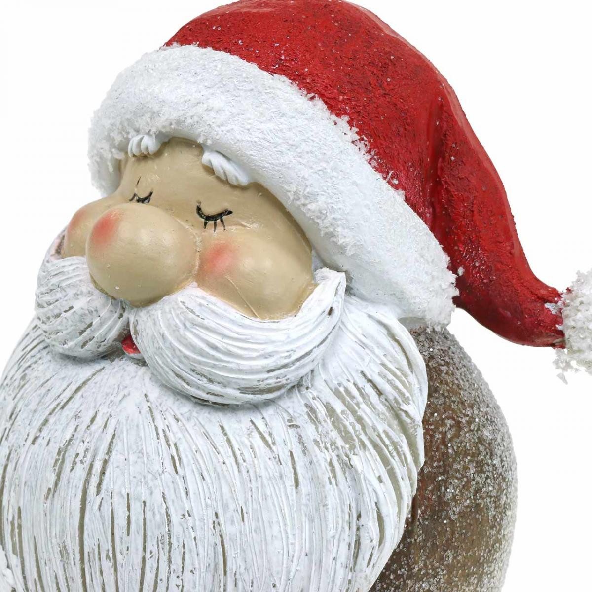 Viana Weihnachtsmann Weihnachtsmann Figur Santa Claus Deko Polyresin 15cm R günstig online kaufen