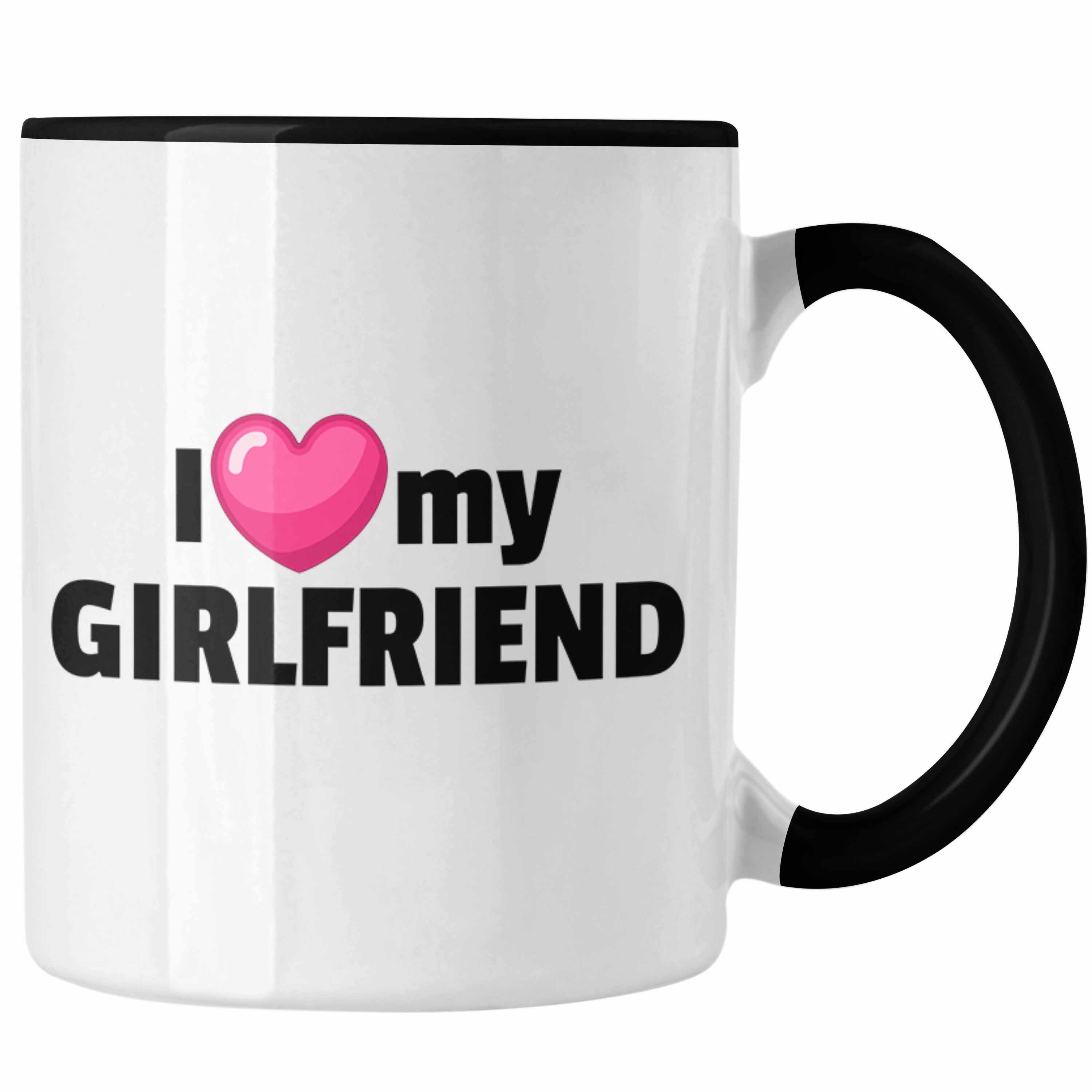 Trendation Tasse I Love My Valentinstag Geschenk Schwarz Freundin Girlfriend Tasse Gesch Freund