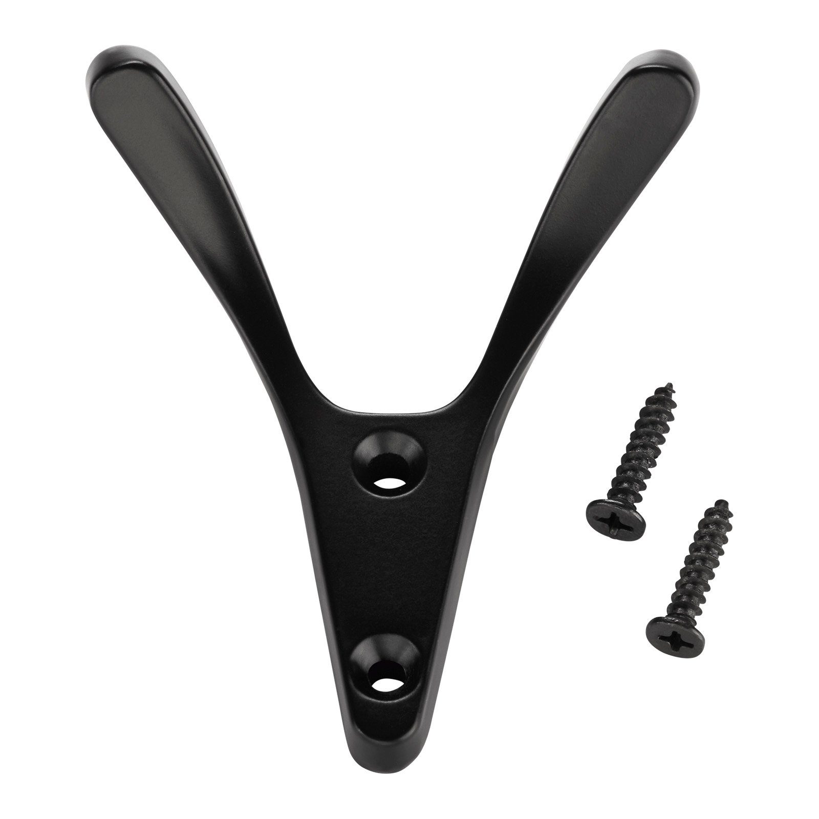 SO-TECH® Kleiderhaken Garderobenhaken VOLTA 77 x 68 x 30 mm inkl. Schrauben, (1-St), Schwarz matt