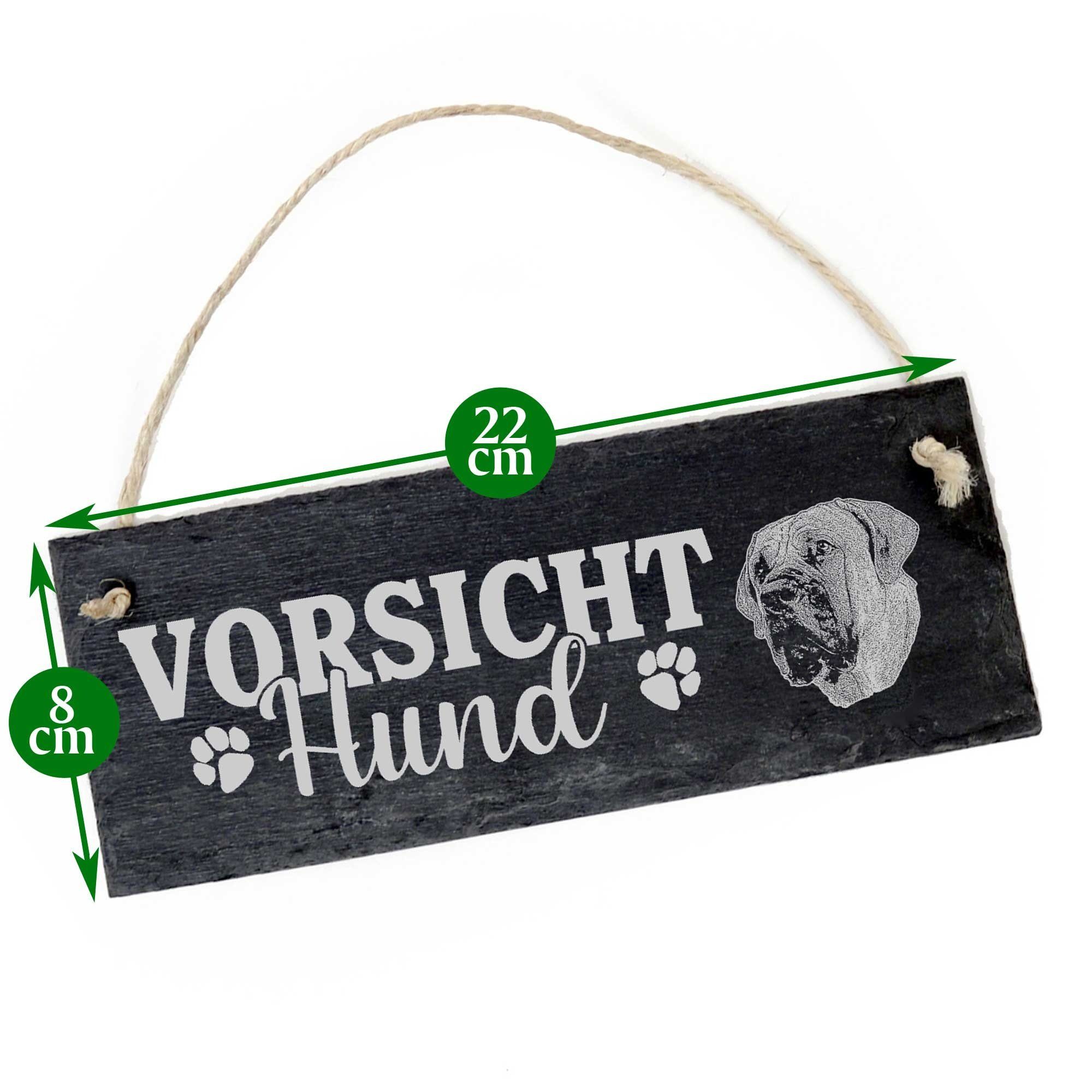Dekolando Hängedekoration Schild 22x8cm Hund Vorsicht Boerboel