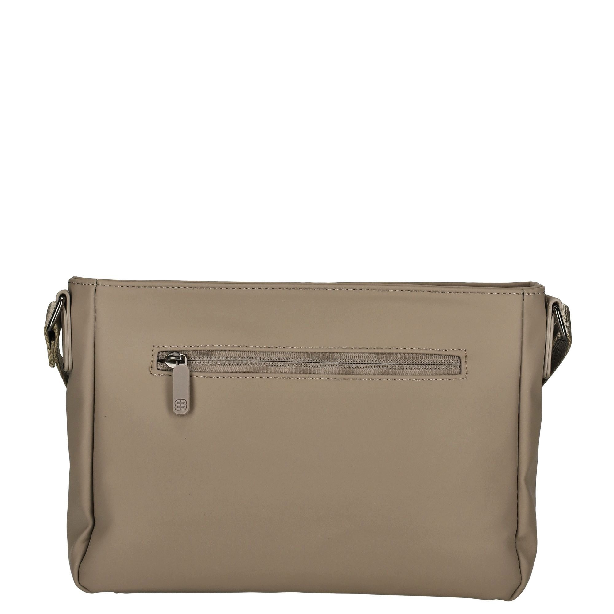 Christian Wippermann Umhängetasche Damen Tasche Schultertasche Umhängetasche Crossover Bag (einzeln), Leder Optik Handtasche Schwarz